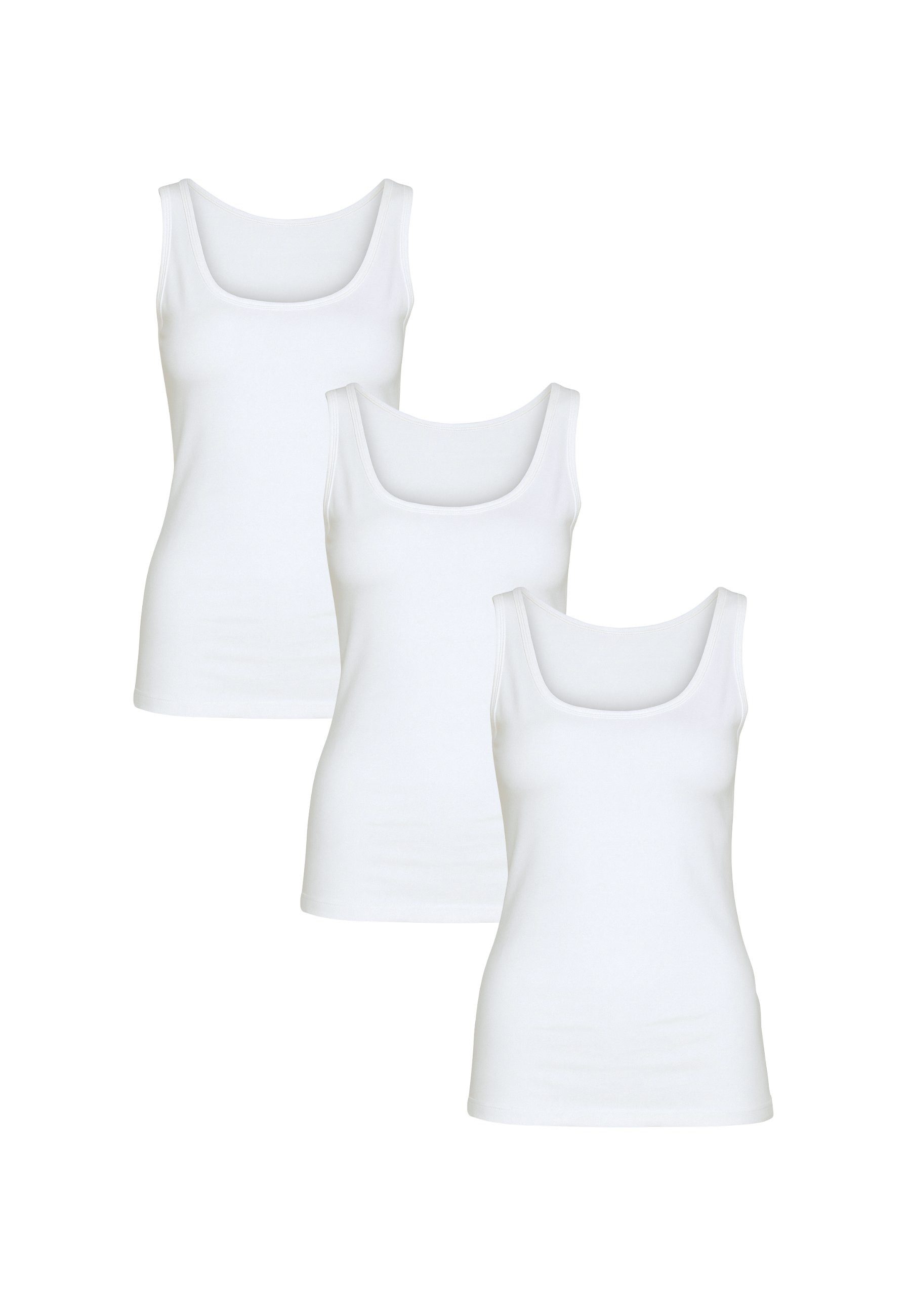 Diademita Tanktop BASIC MAX Tanktop 3er Pack (Set, 3-tlg., 3er Pack)