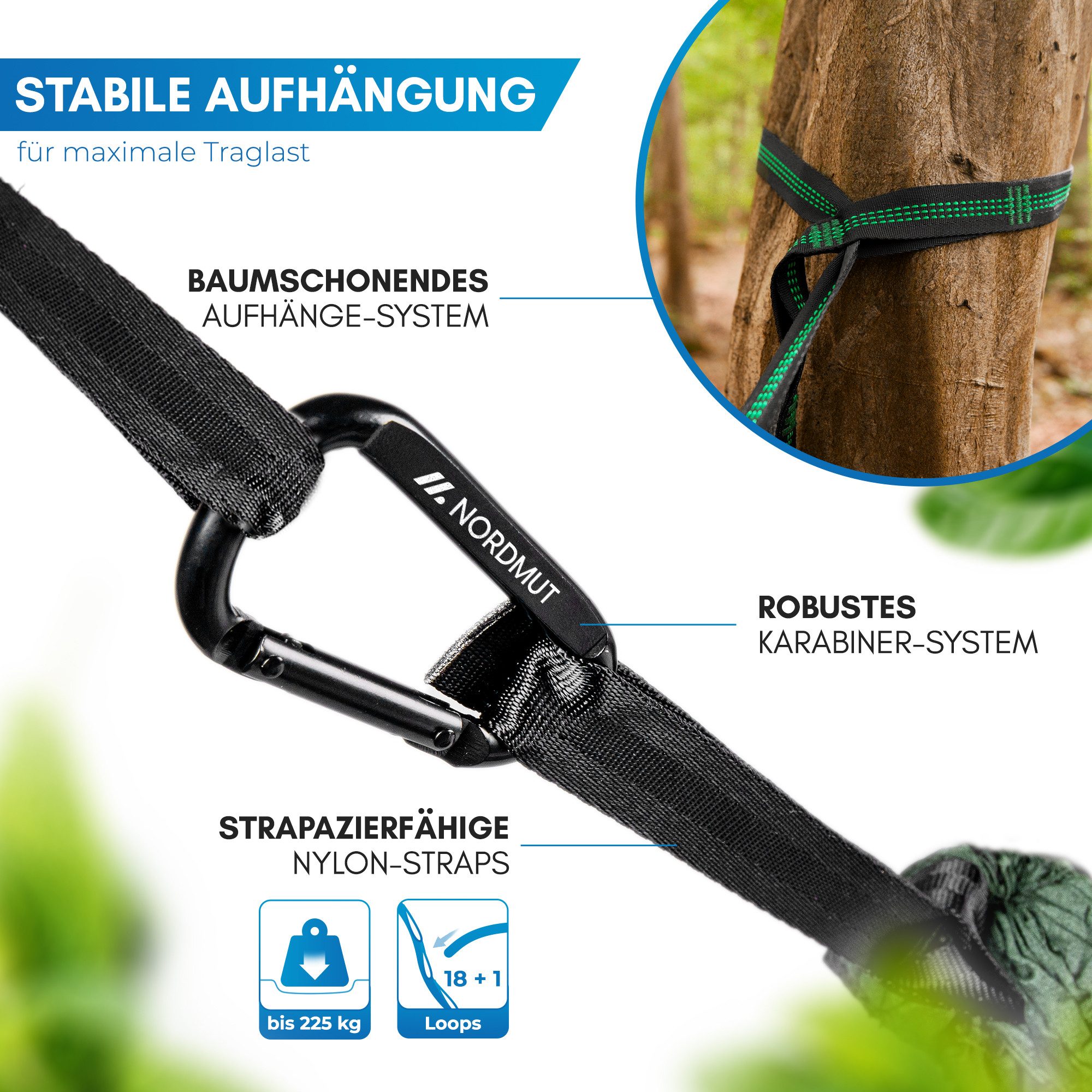 Nordmut Hängematte NORDMUT® Ultraleichte Hängematte Outdoor günstig online kaufen