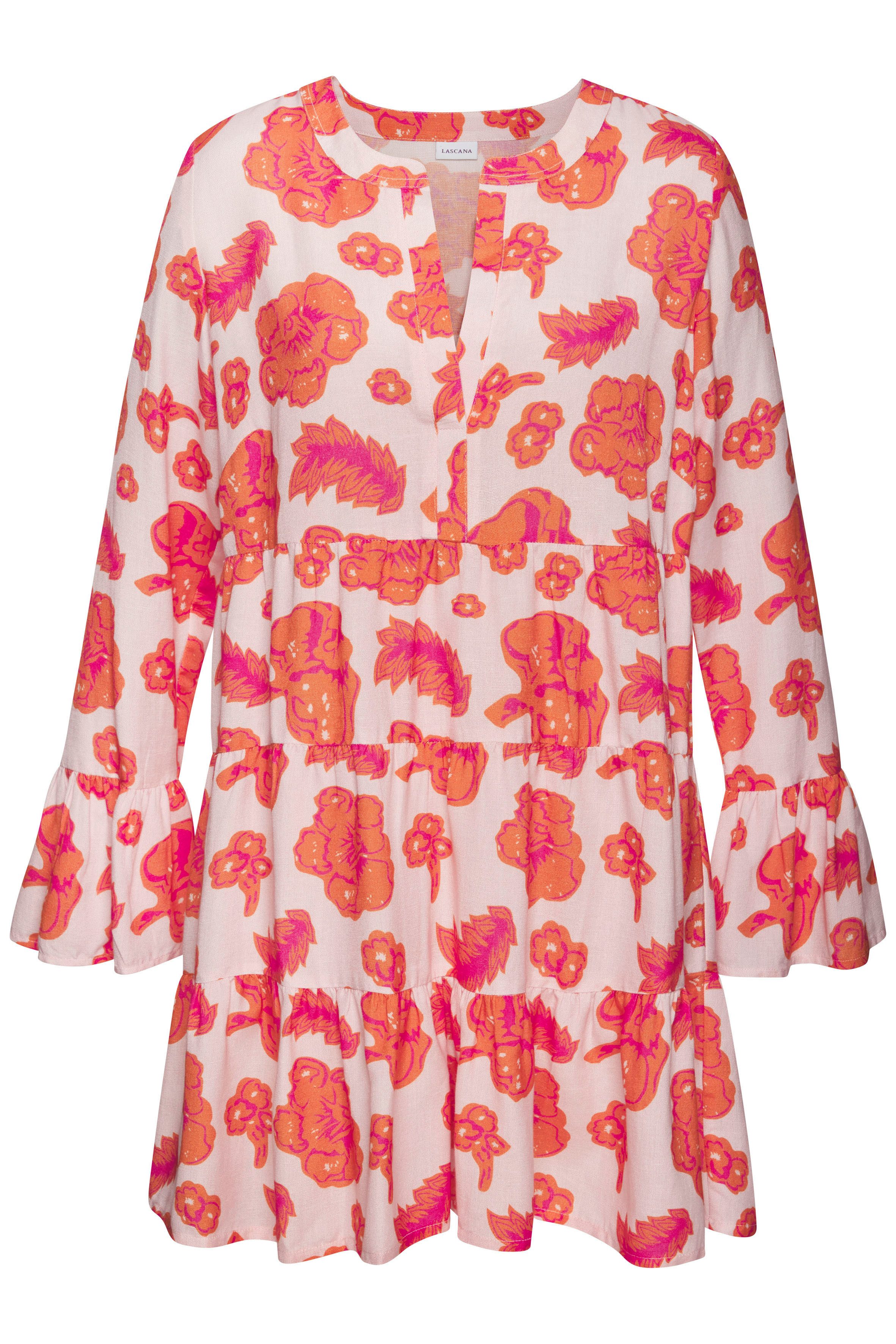 LASCANA Longbluse mit modischen Volants