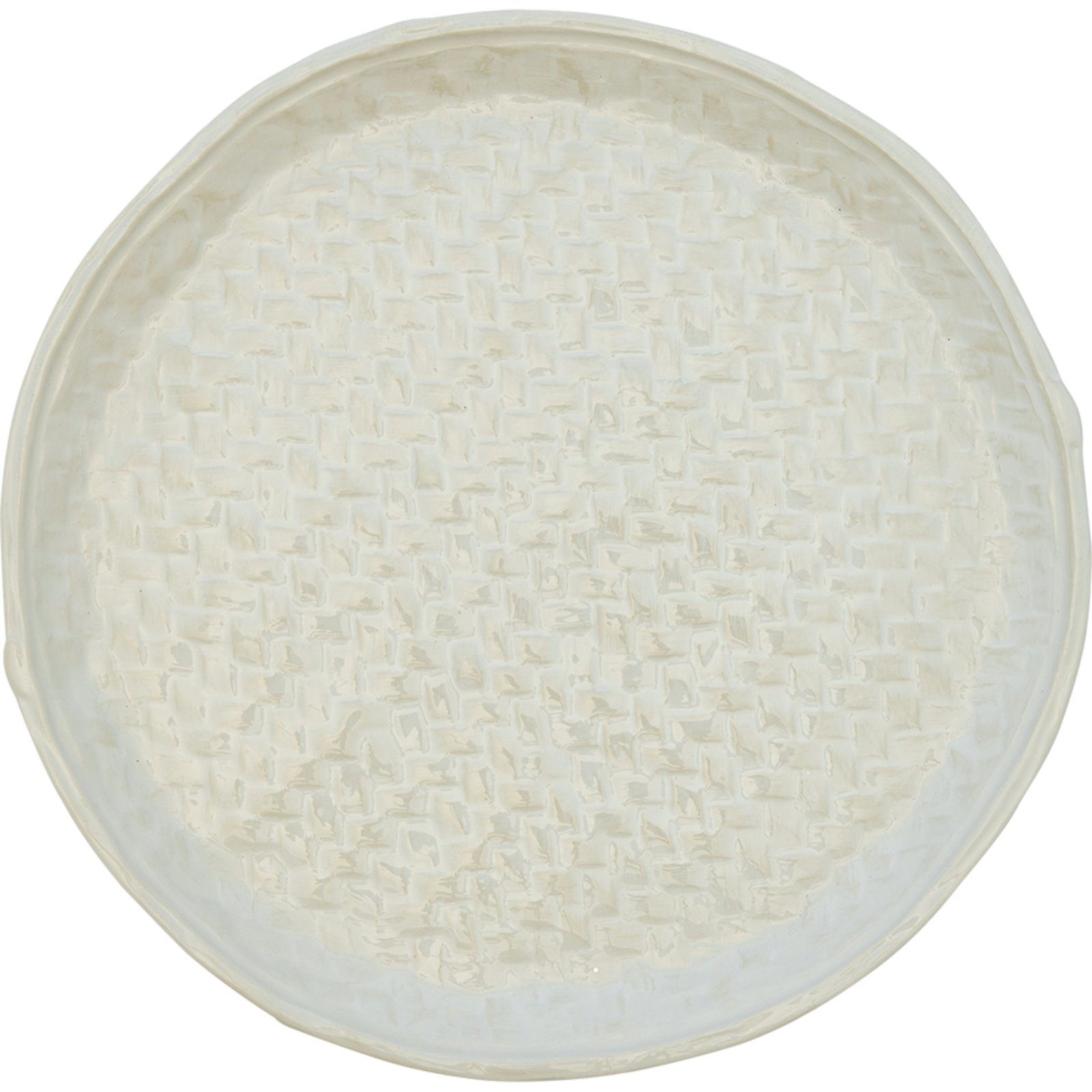 Greengate Speiseteller Woven Speiseteller gewebt off white 27,5cm