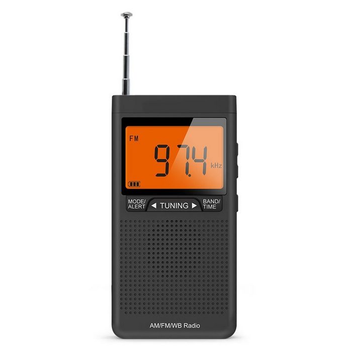 BEARSU Tragbares Mini-AM/FM-Zeiger-FM-Radio Radio (mit Antennentasche Englisches Radio für ältere Menschen)