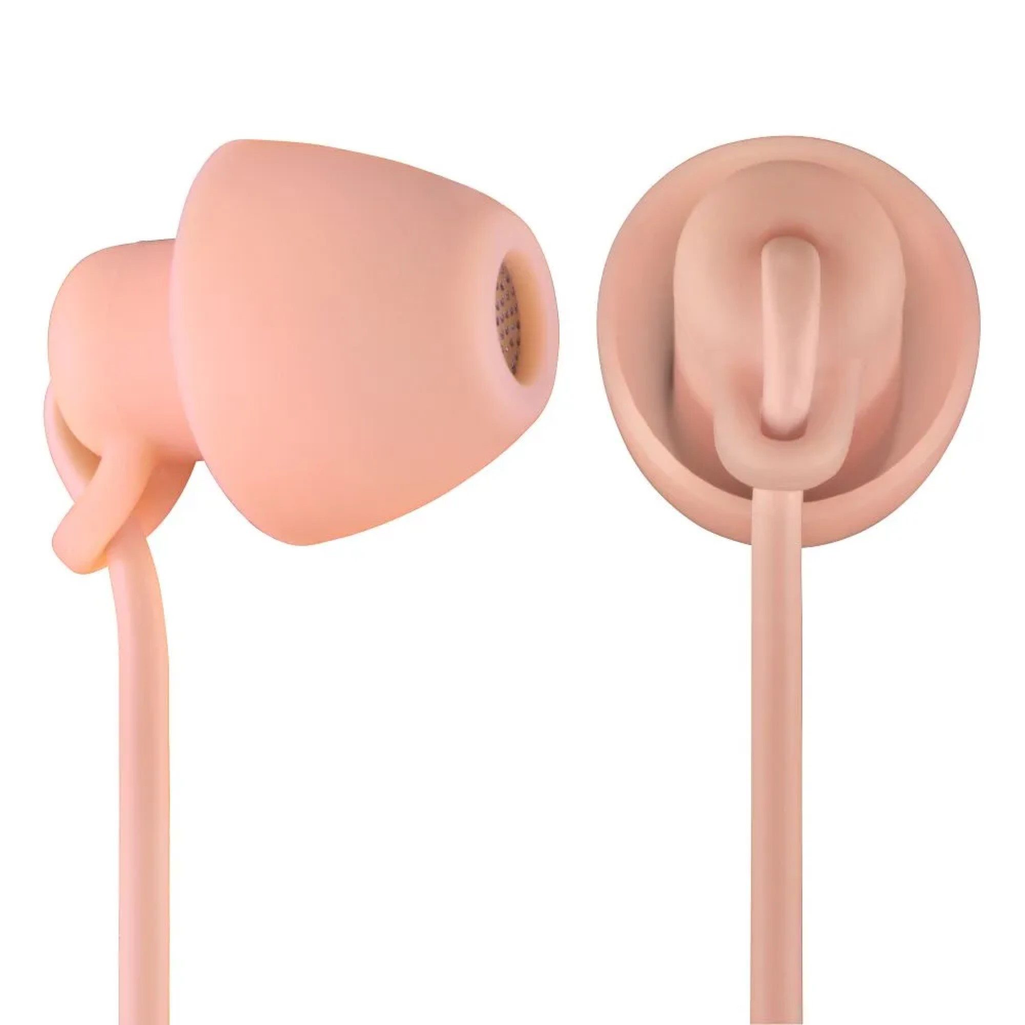 Thomson Kabelgebundene Ohrhörer mit Mikrofon, 3,5mm Klinke in Hellrosa In-Ear-Kopfhörer