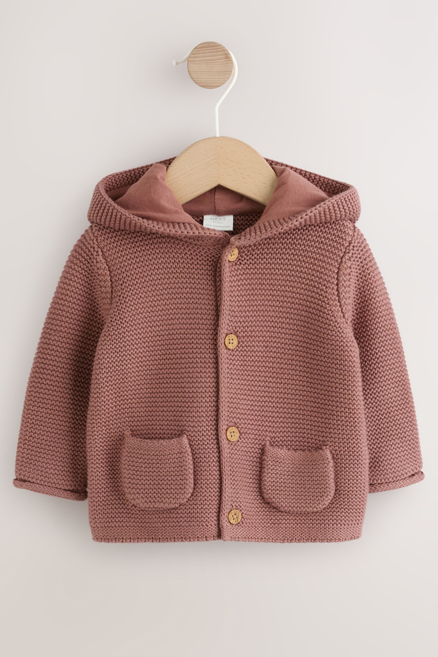 Next Strickjacke Baby Strickjacke mit Kapuze (1-tlg)