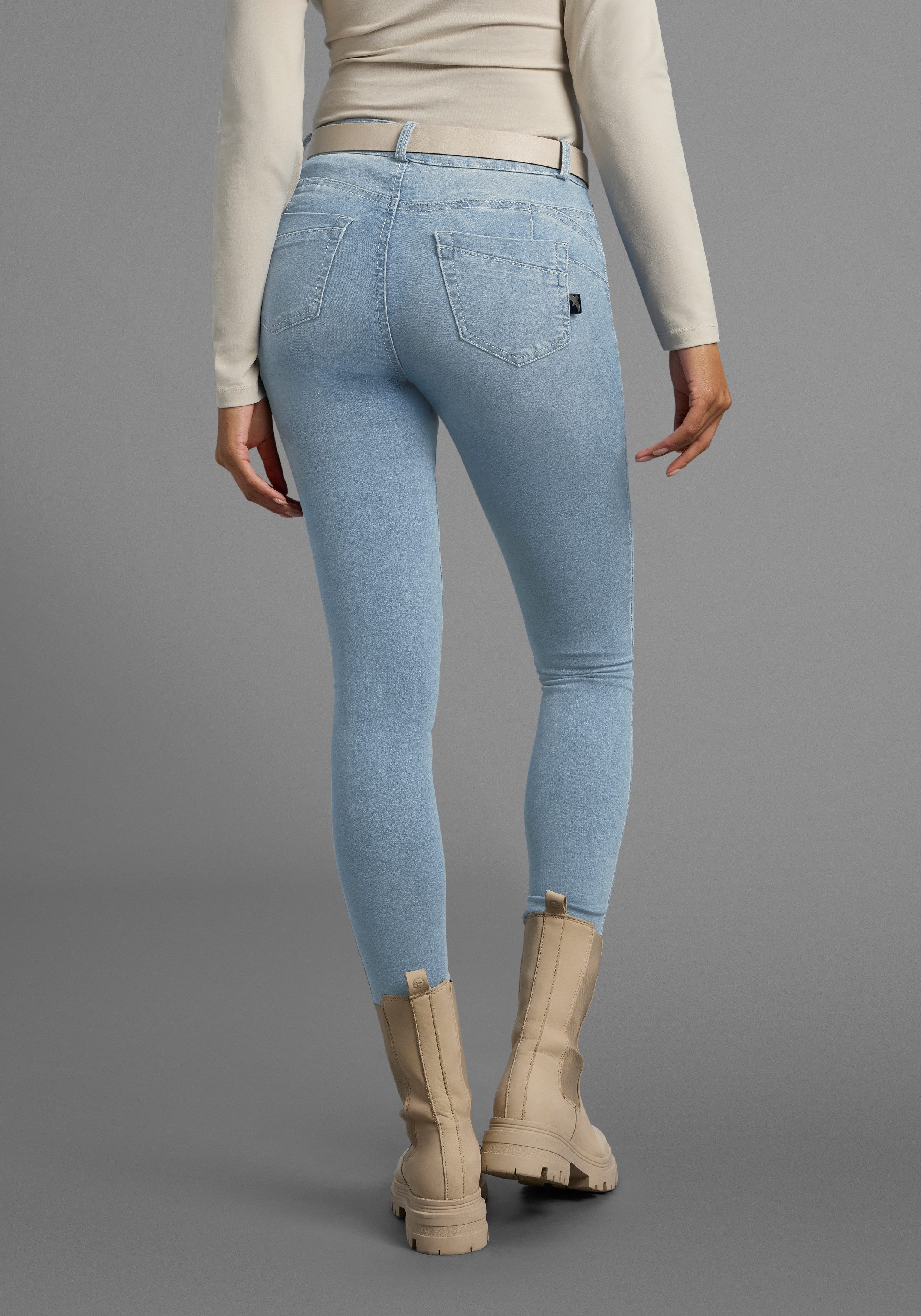 Arizona Skinny-fit-Jeans Ultra Stretch skinny-fit, betonte Taille, shaping- günstig online kaufen