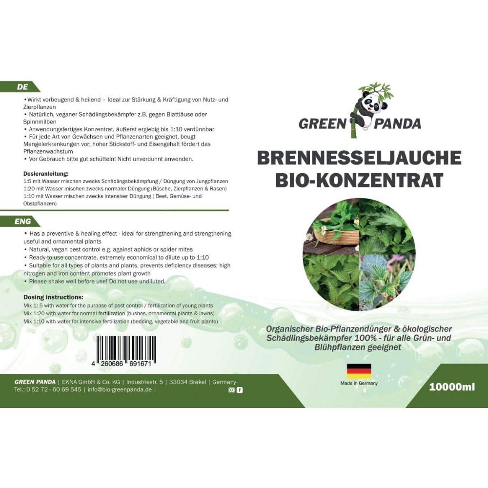 GreenPanda Pflanzendünger Brennnessel Jauche - Brennnessel günstig online kaufen