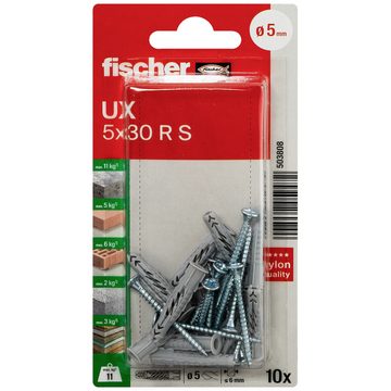 fischer Dübel-Set Fischer UX 5 x 30 R S K NV Universaldübel 30 mm 503808 1 Set