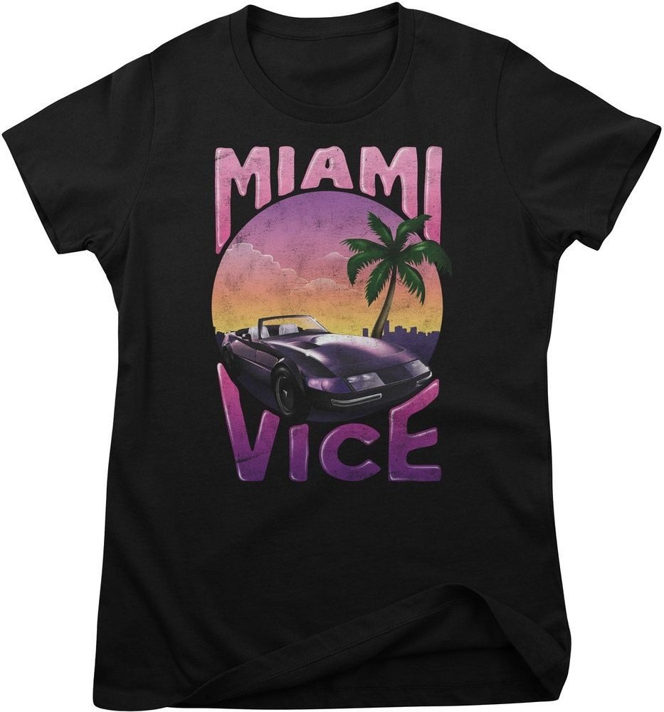 Miami Vice T-Shirt Miami Vice Hyper Beach Girly Tee