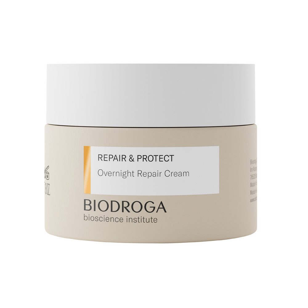 Biodroga Gesichts-Reinigungsfluid Biodroga - Repair & Protect - Overnight Repair Cream - 50ml