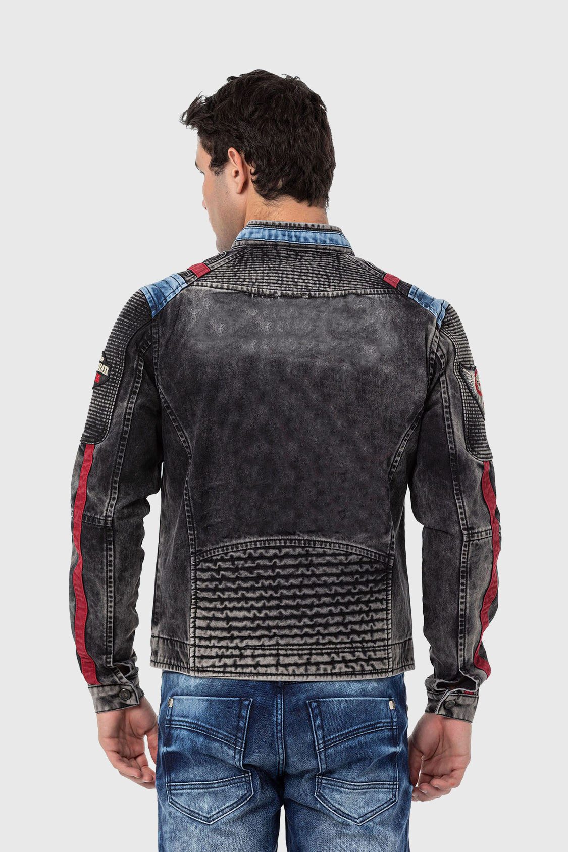 Cipo & Baxx Jeansjacke 'Jeans Jacket' mit coolen Stickereien günstig online kaufen