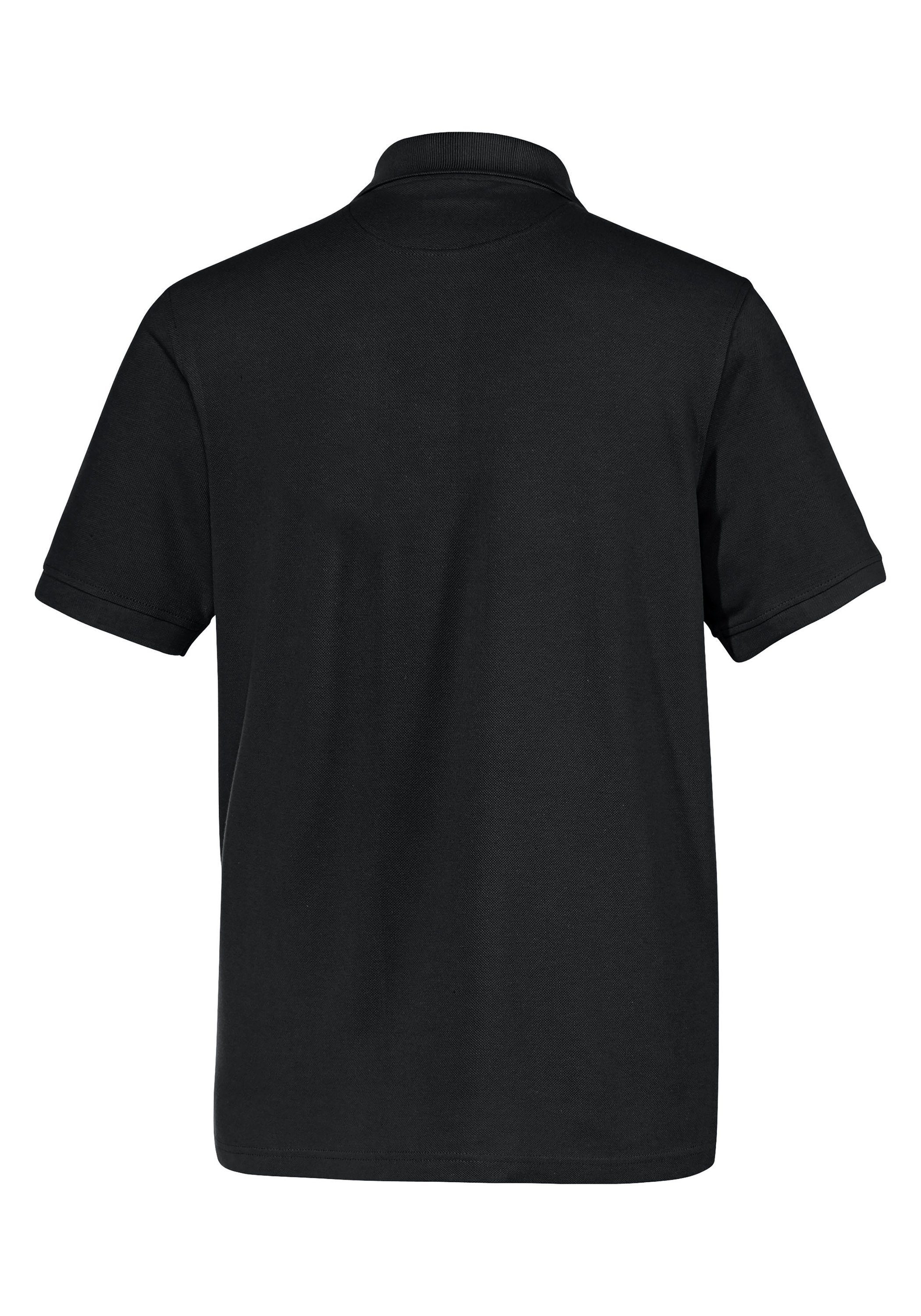 Expand Poloshirt in Übergröße schwarz