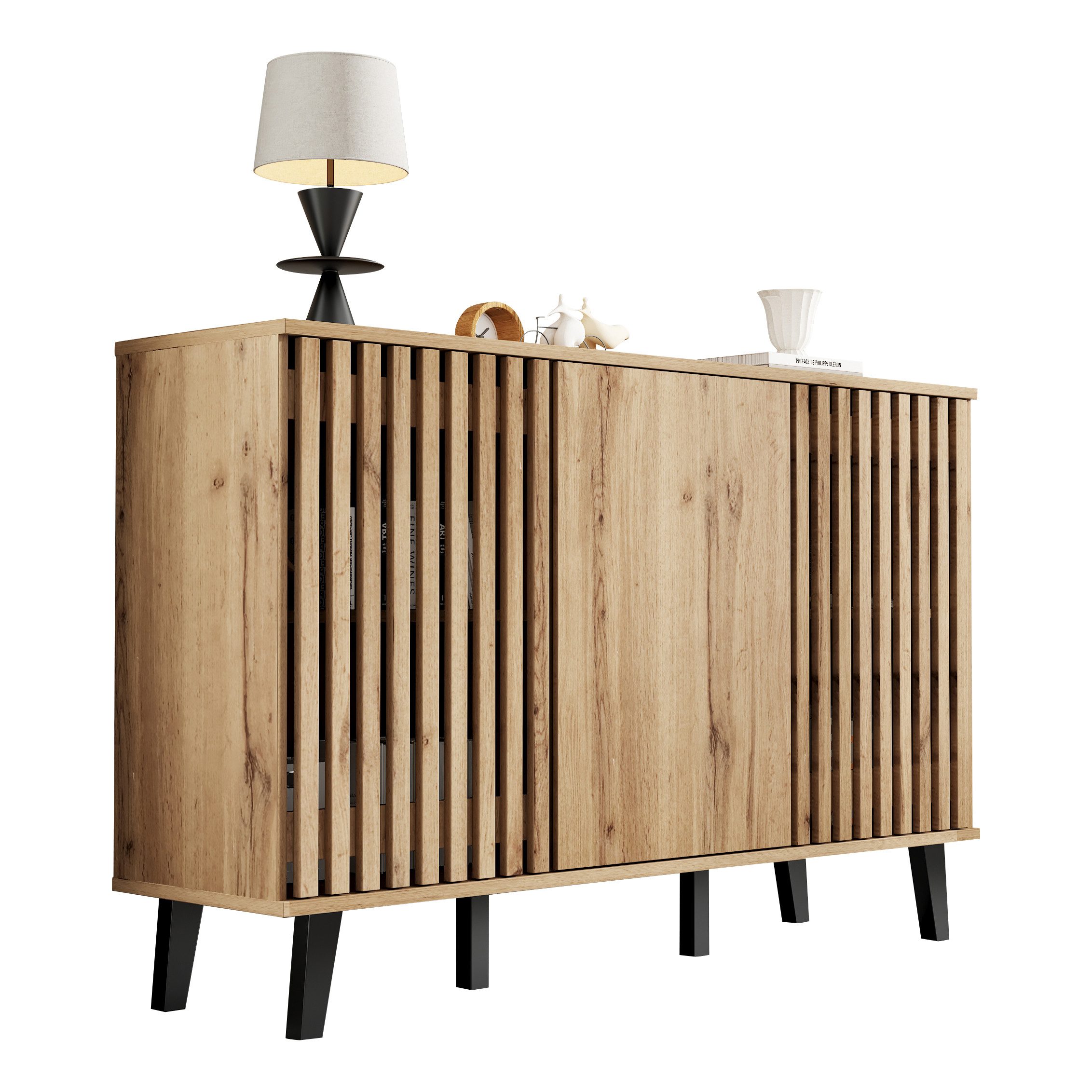 KLAM HOME Sideboard 150*40*95cm Seitenschrank, Wohnzimmer-Beistelltisch, günstig online kaufen