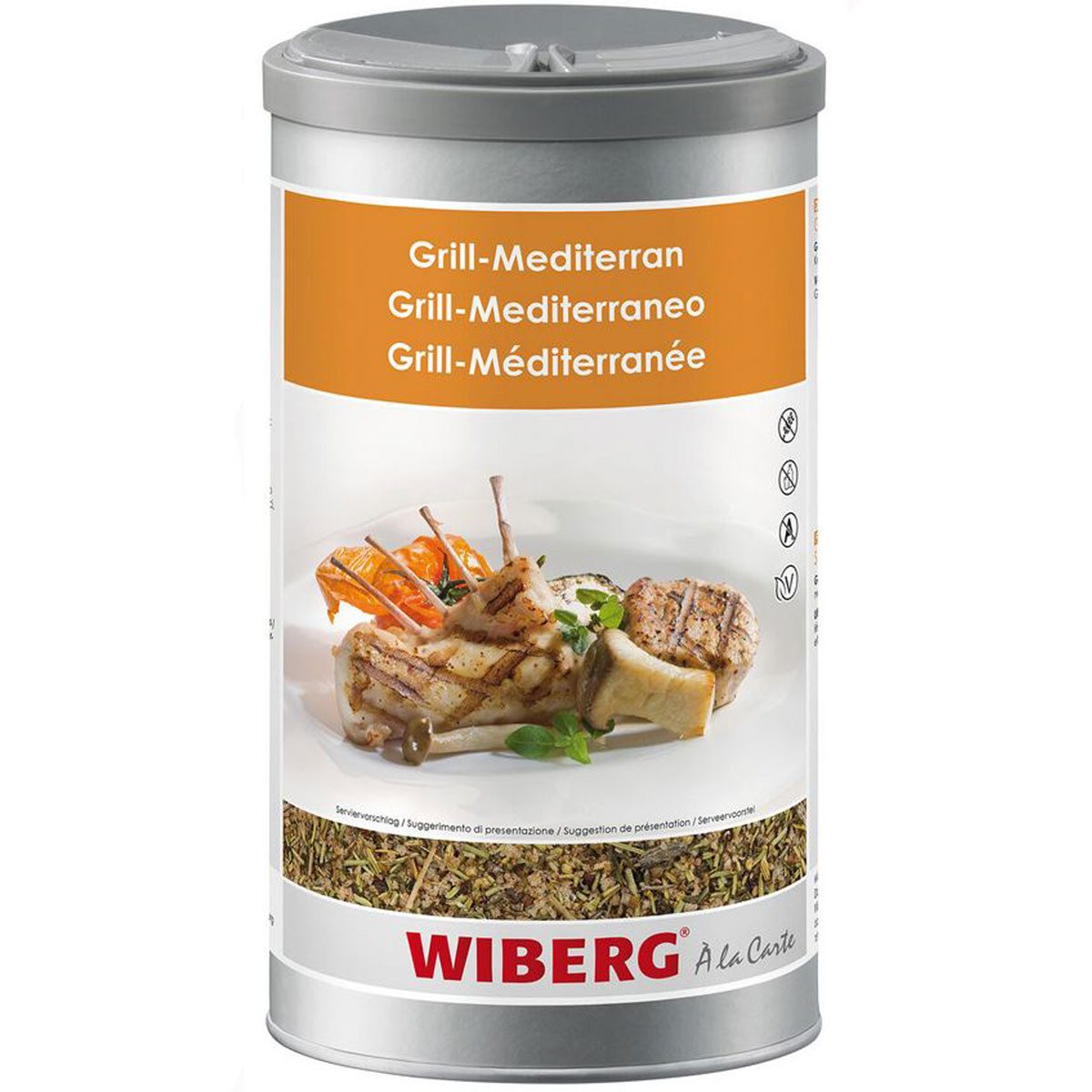 WIBERG Gewürz, Wiberg Grill Mediterran Gewürzsalz Mischung im Aromatresor 540g