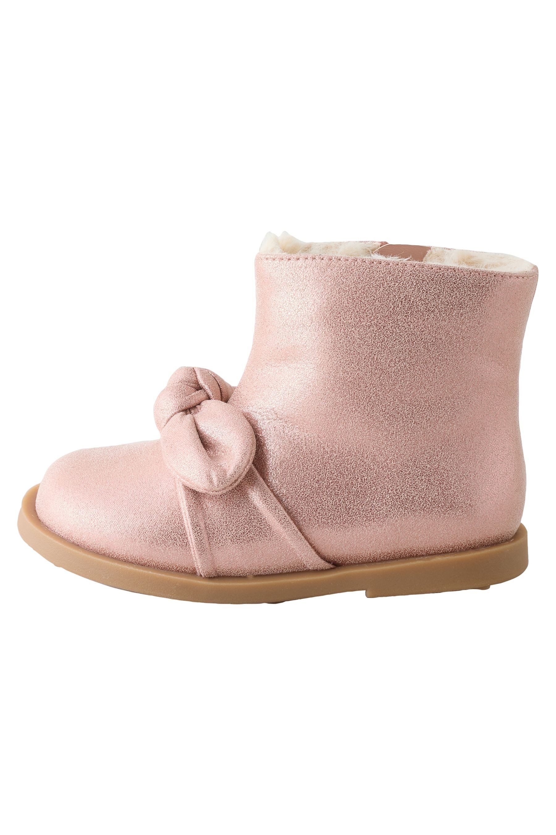 Next Stiefel mit Metallic-Schleife Babystiefel (1-tlg)
