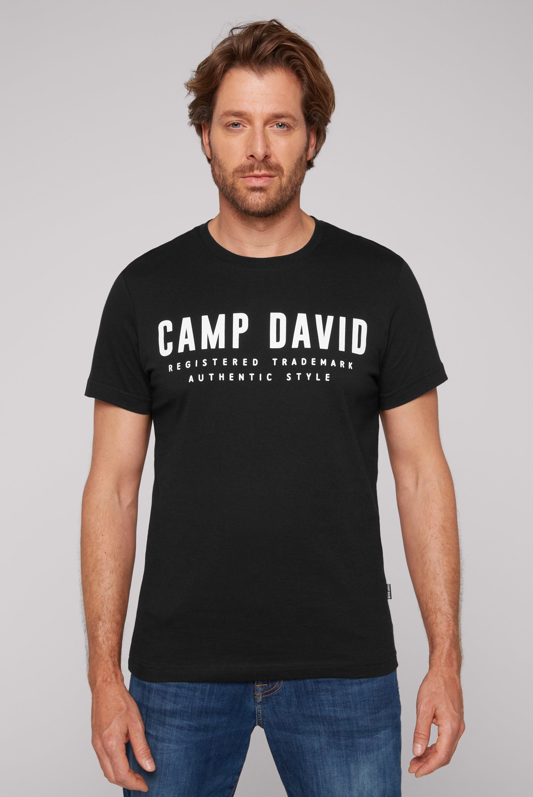 CAMP DAVID Rundhalsshirt aus Baumwolle