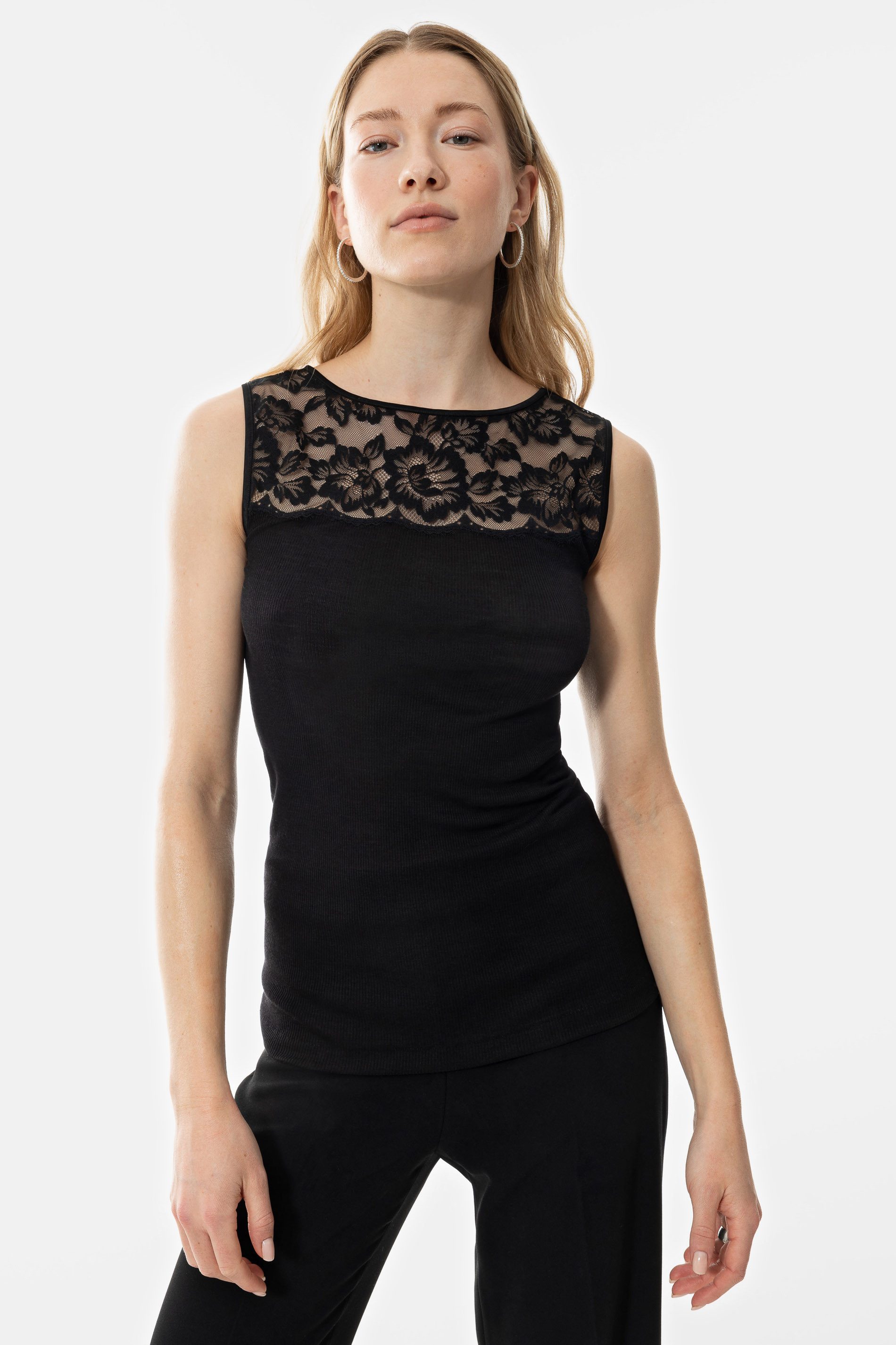 Trägertop Mey Damen Top Serie Wool Love Uni Unterhemd Tank