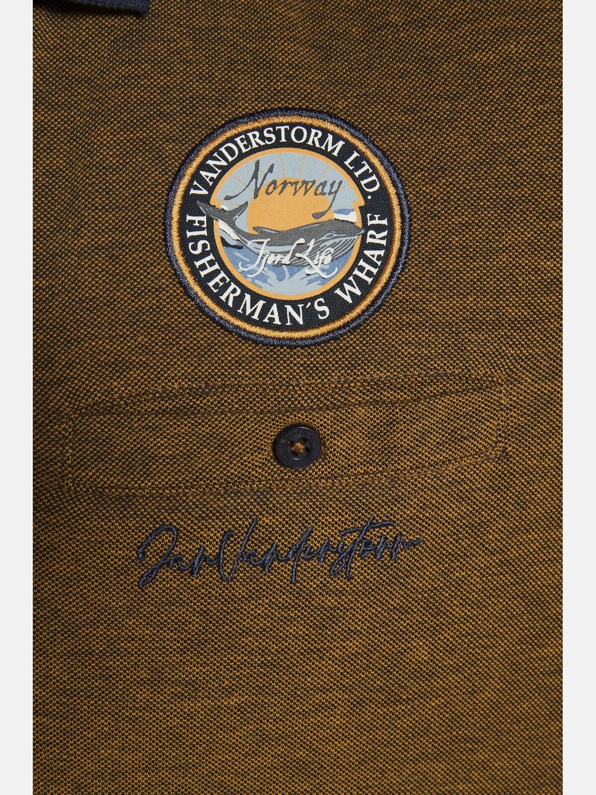 Langarm-Poloshirt mit Jan Chambray-Details Vanderstorm JUHANI