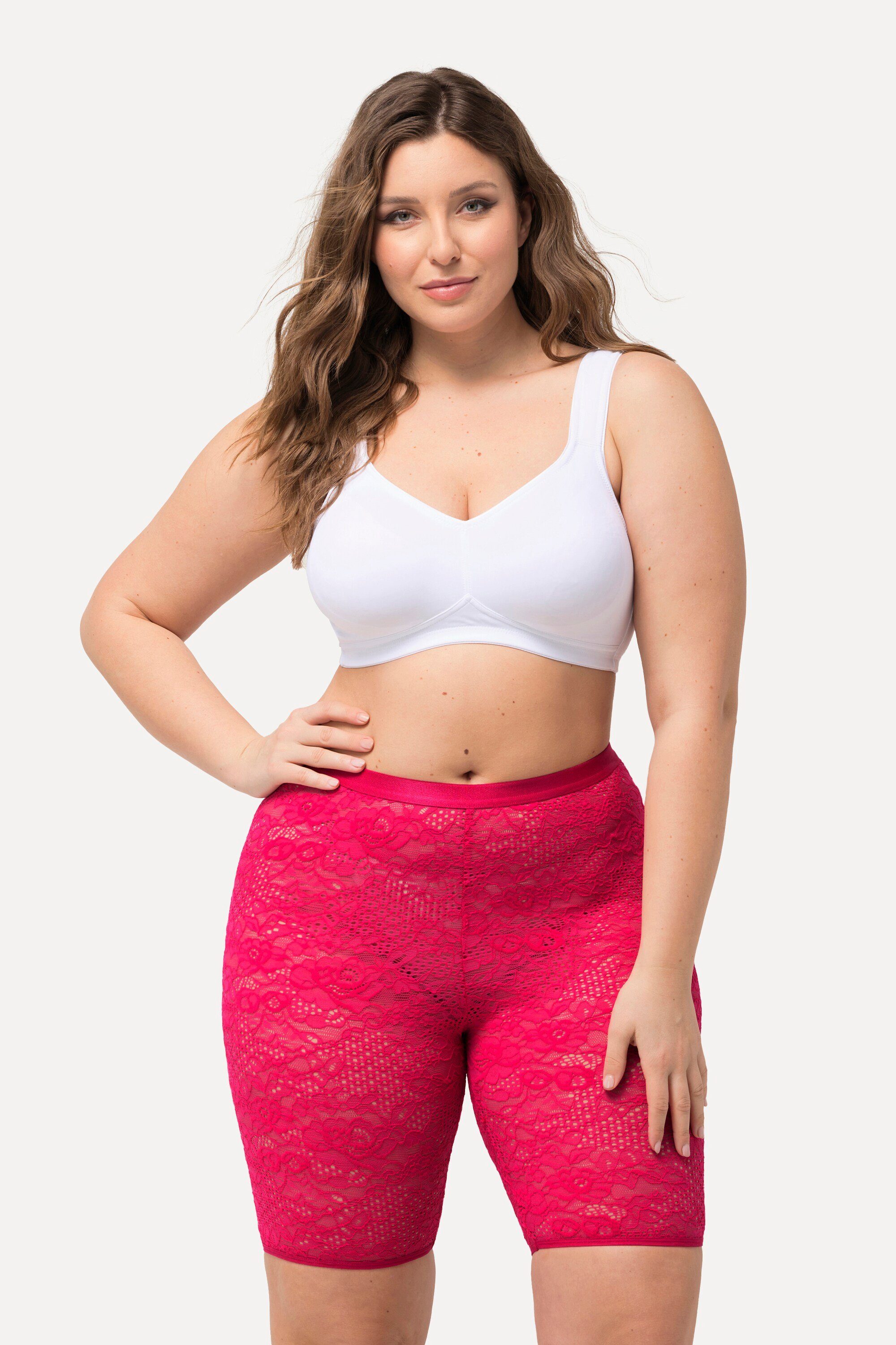 Ulla Popken Feinstrumpfhose Strumpf-Radler Vollspitze transparent günstig online kaufen