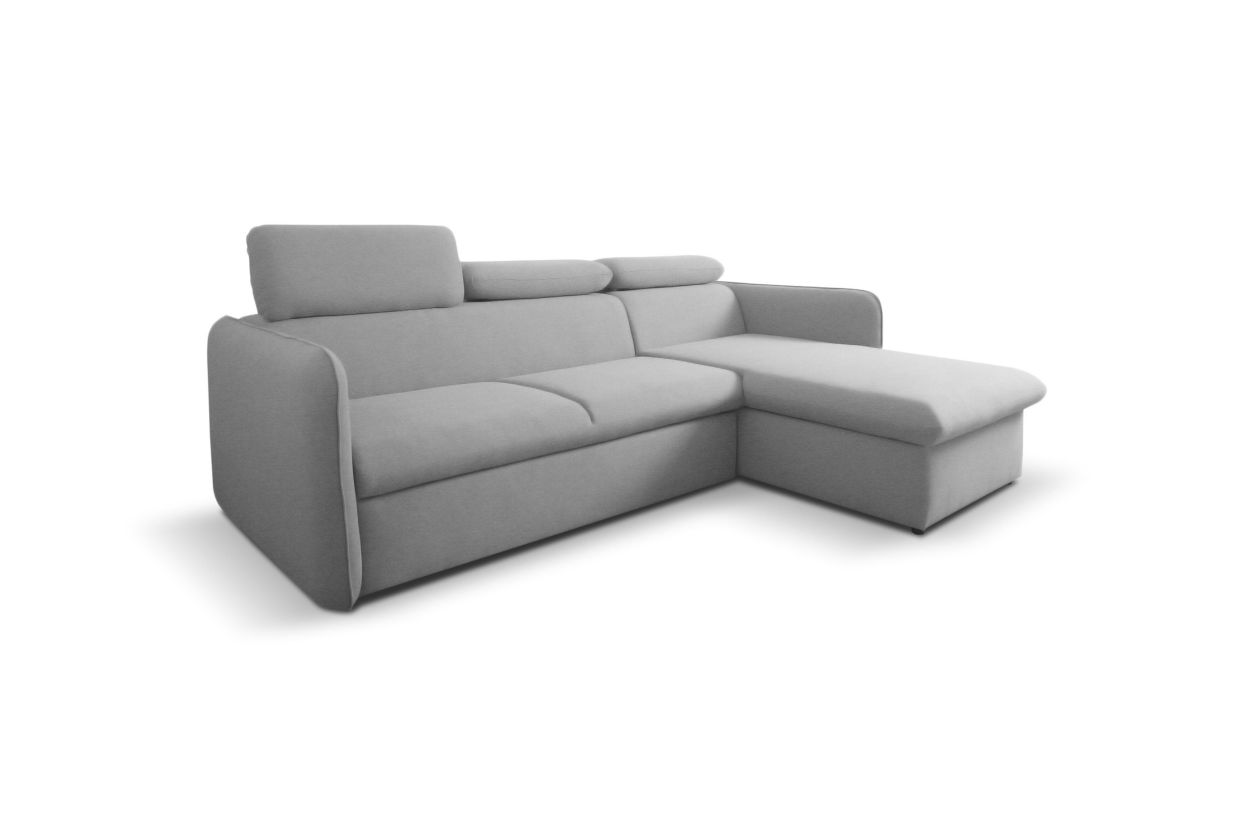 Stylefy Ecksofa Amerigo, L-Form, Bettkasten, links inklusive Bettfunktion rechts Design Eckcouch, Kopfteilverstellung, bestellbar, mane Modern mit oder und