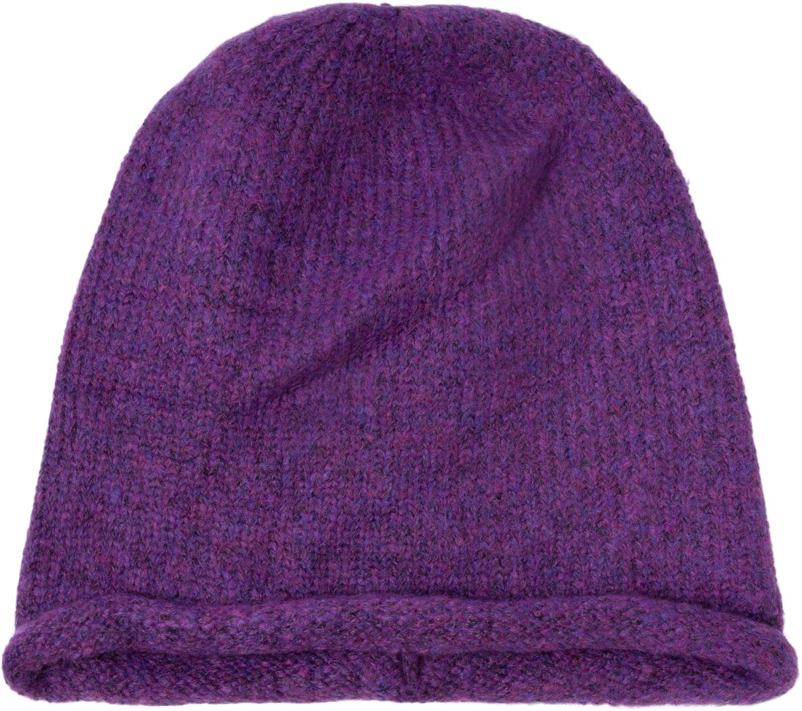 Strickmütze Oversize Strickbeanie mit Rollrand