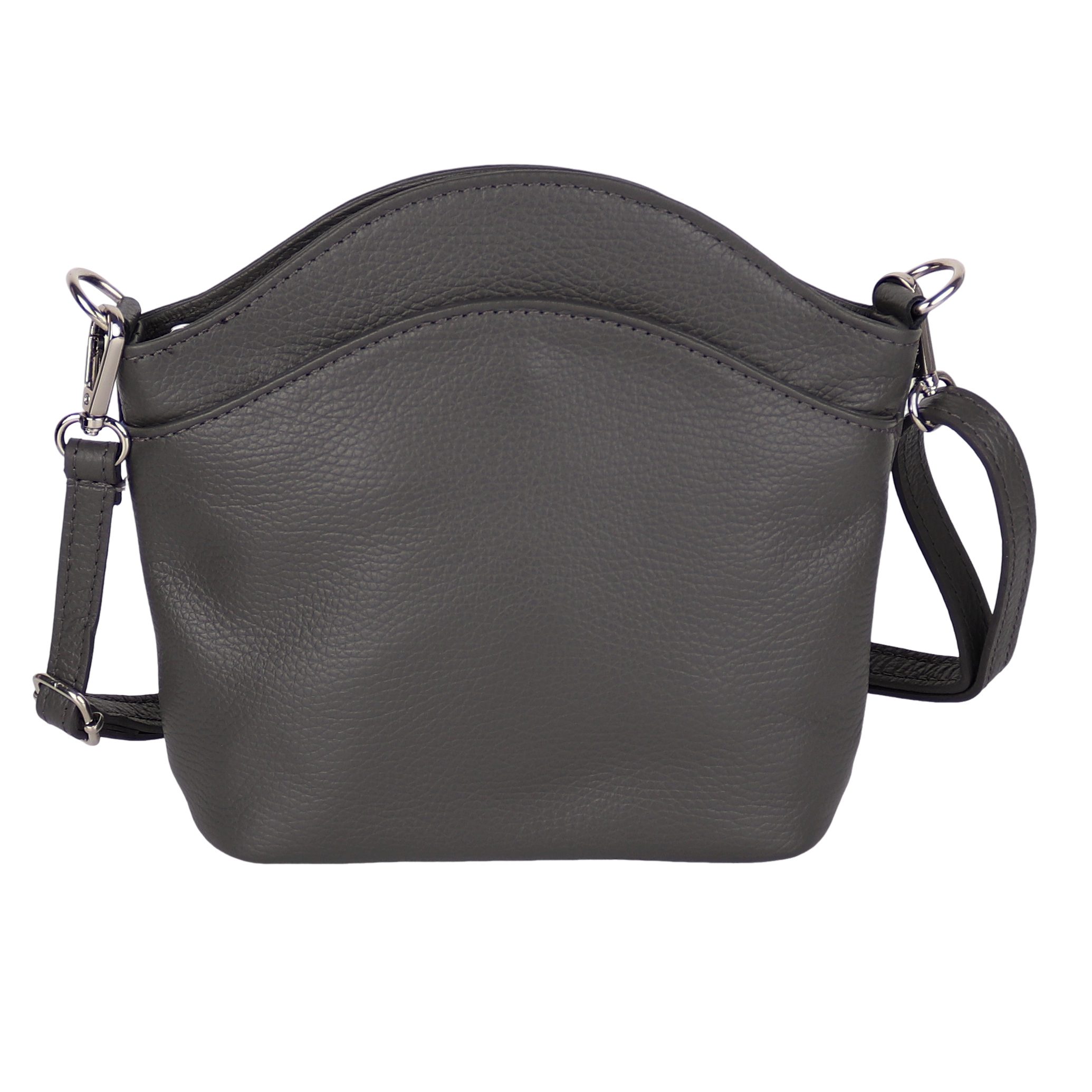 Umhängetasche Damen, Echtleder, Leder, Made in Italy, Klein