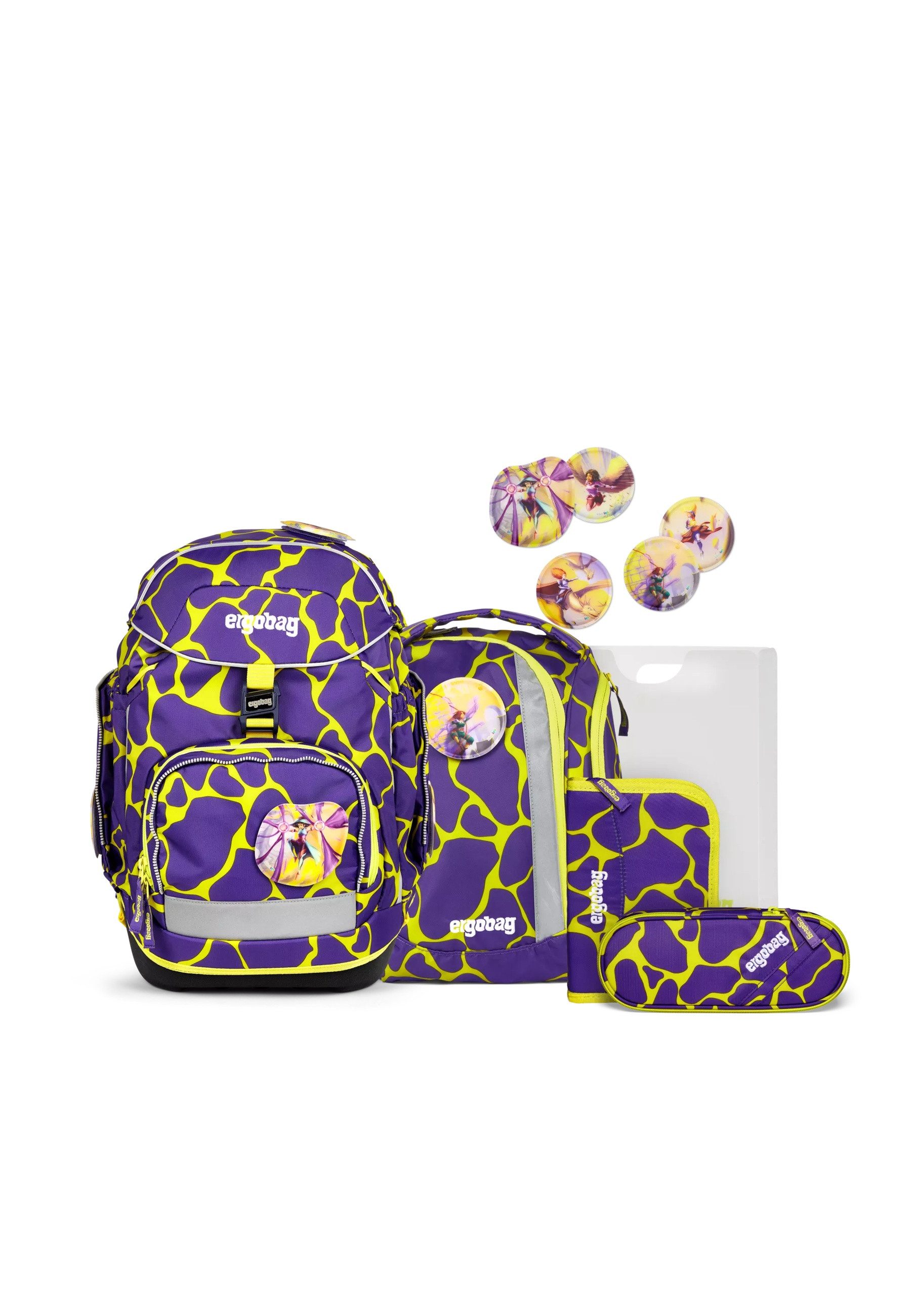 ergobag Schulranzen pack Set (6-tlg., 6-teiliges Set)