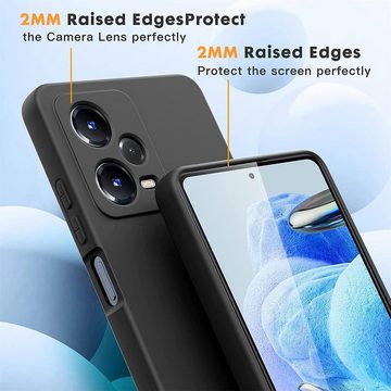 CoolGadget Handyhülle Black Series Handy Hülle für Xiaomi Poco X5 Pro 5G, Edle Silikon Schlicht Robust Schutzhülle für Poco X5 Pro 5G Hülle