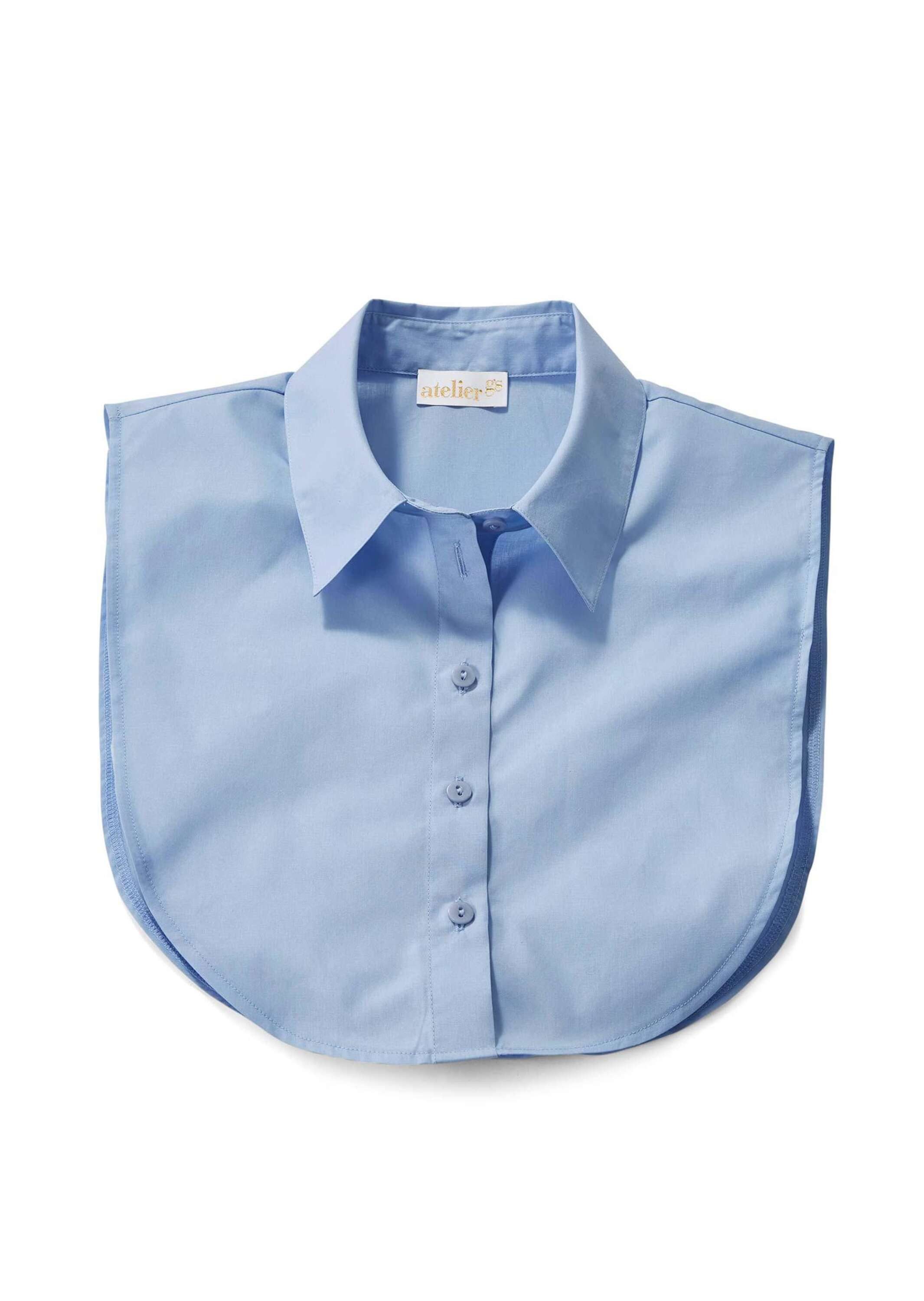 GOLDNER Kragen Eleganter Bluseneinsatz, Reverskragen, Hemdeinsatz mit Knopfleiste und ohne Arm