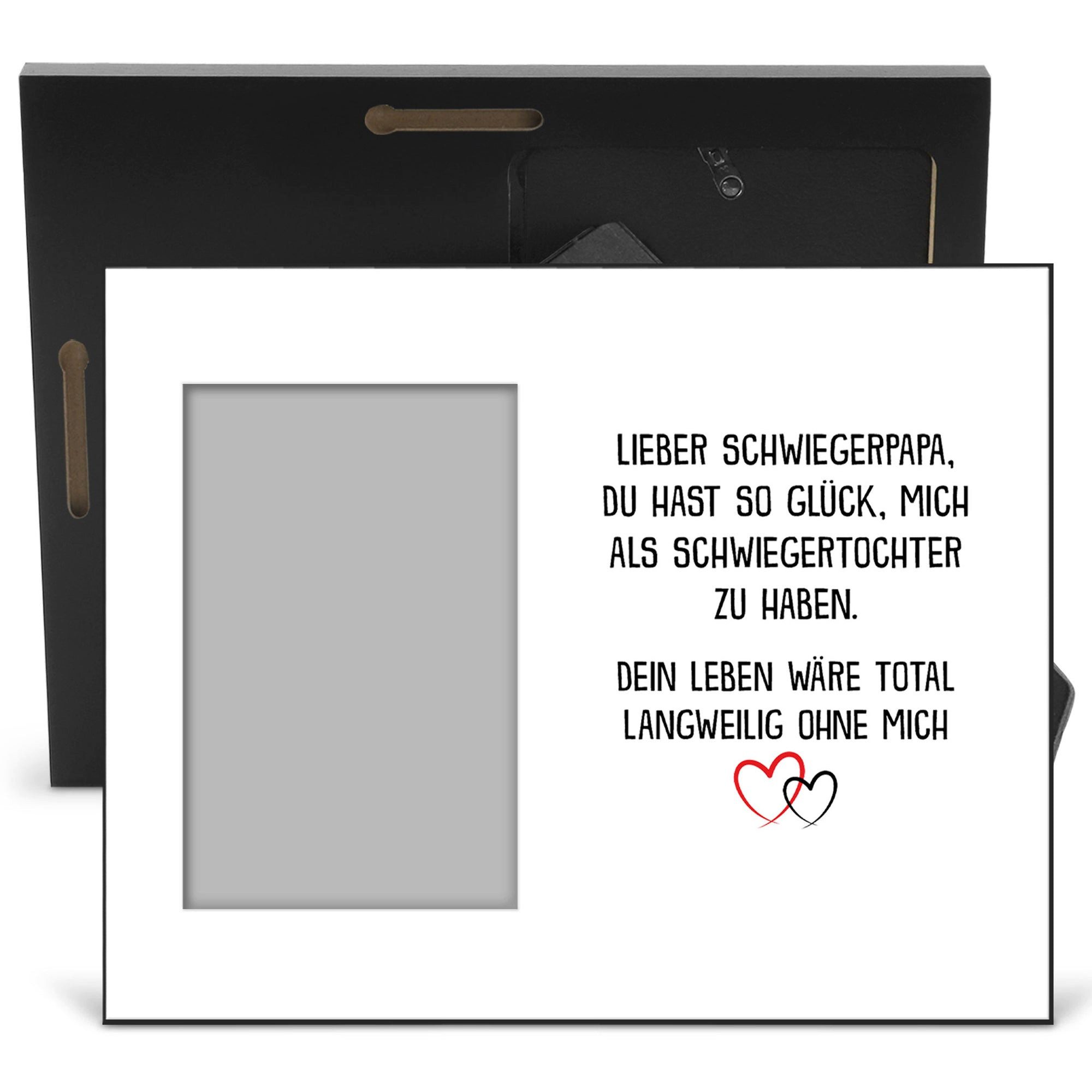 22Feels Bilderrahmen Schwiegerpapa Geschenk Deko von Braut Hochzeit Schwiegertochter Männer, für 1 Bilder, IN DEUTSCHLAND BEDRUCKT