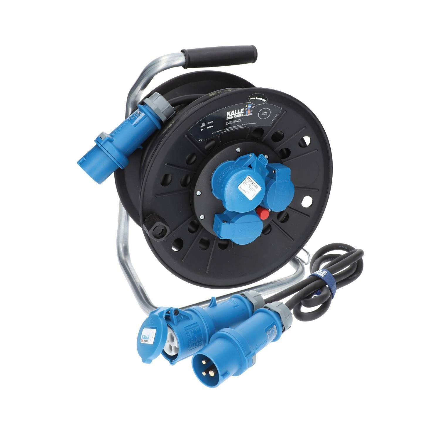 KALLE DAS KABEL Campingkabeltrommel CEE 230V 16A 2,5 IP44 25m Anschlussleit günstig online kaufen