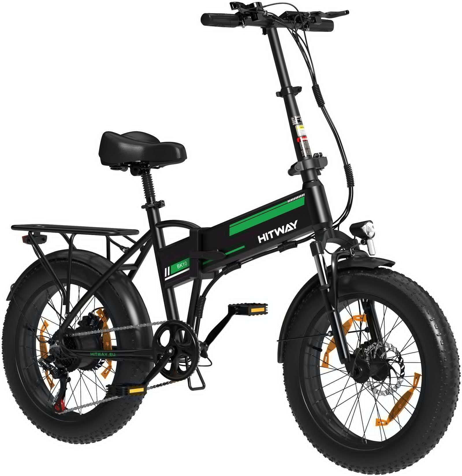E-Bike Mountainbike 20*4,0 zoll Elektrofahrrad mit 48V13Ah Akku Pedelec