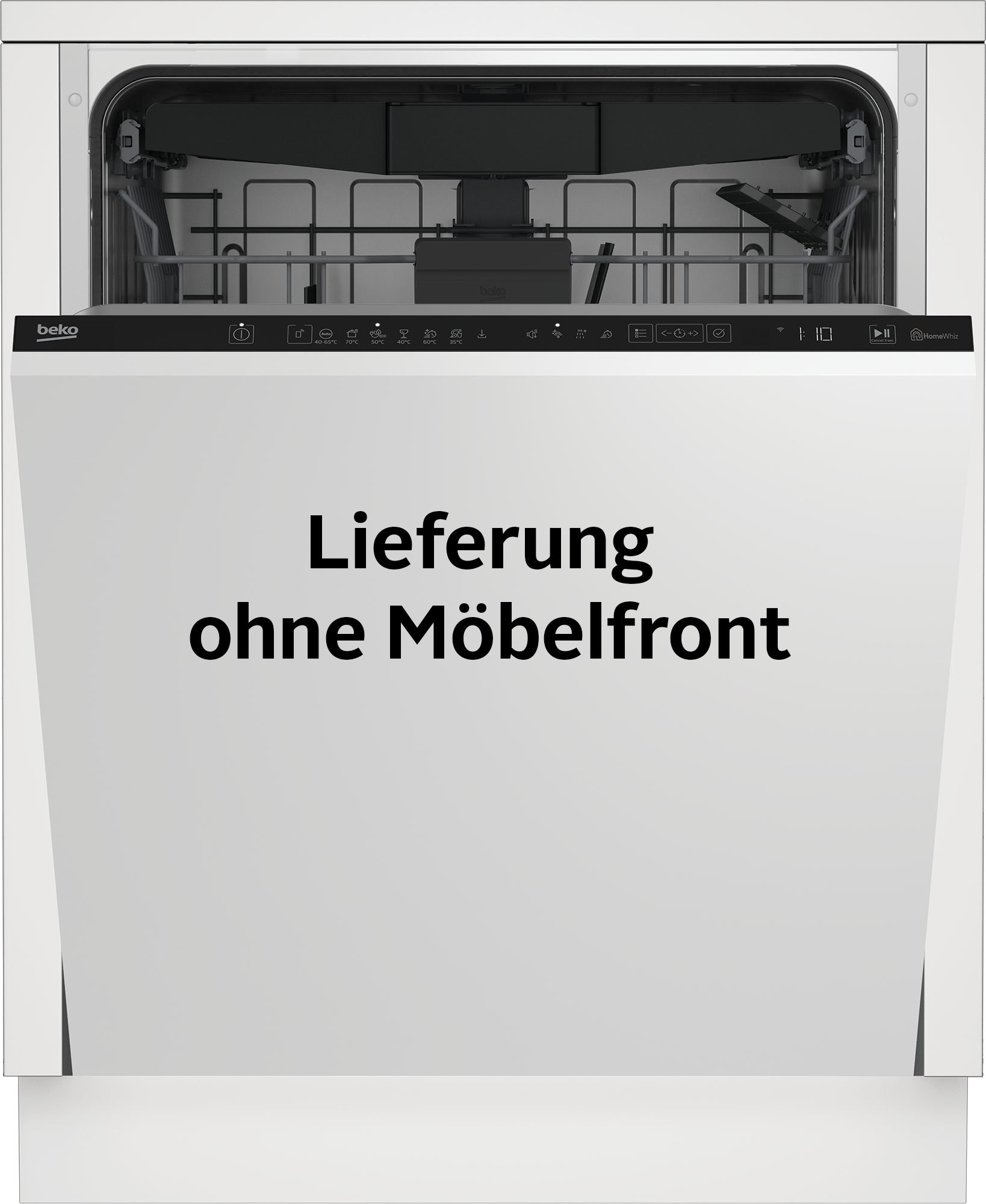 BEKO vollintegrierbarer Geschirrspüler BDIN16R46W, 9,5 l, 15 Maßgedecke, Quick&Shine – schnelle Reinigung mit optimaler Trocknung