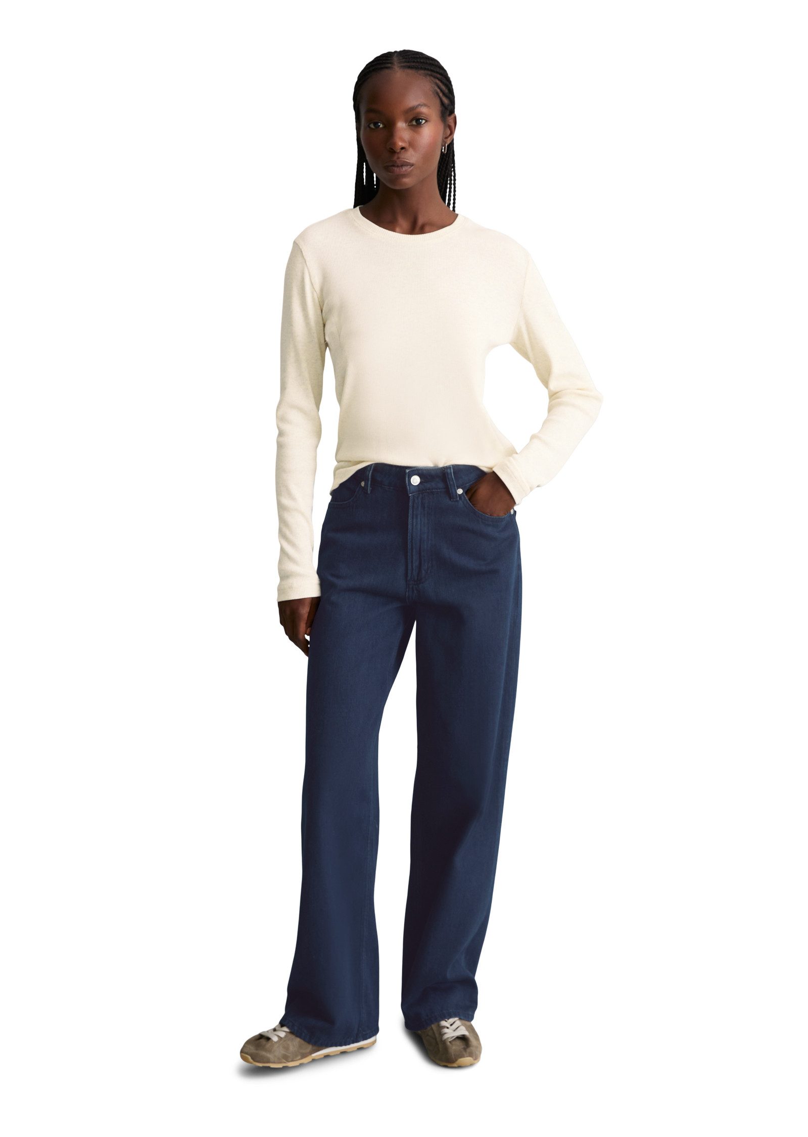 Marc O'Polo DENIM Weite Jeans aus Bio-Baumwolle ohne Stretch – Bild 5 von 5