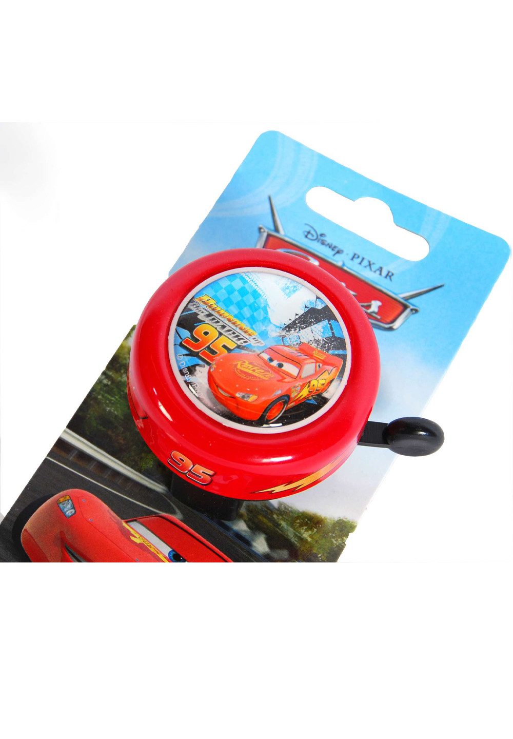 Disney Cars Fahrradklingel Kinder Jungen Fahrradglocke Schelle, mit Lightning McQueen