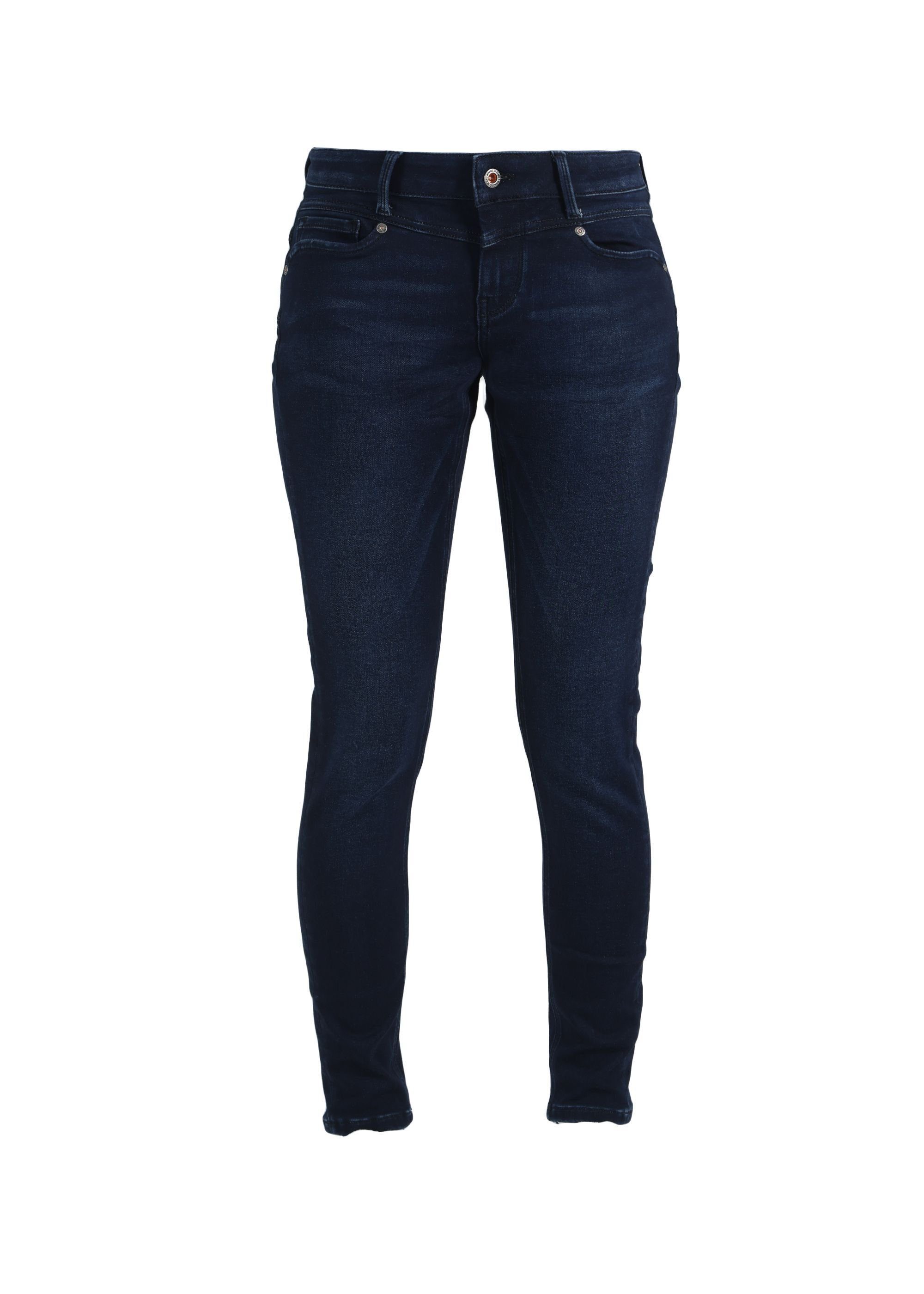 Miracle of Denim Look Used Ellen Skinny-fit-Jeans 3678 J Stretchy im Blue