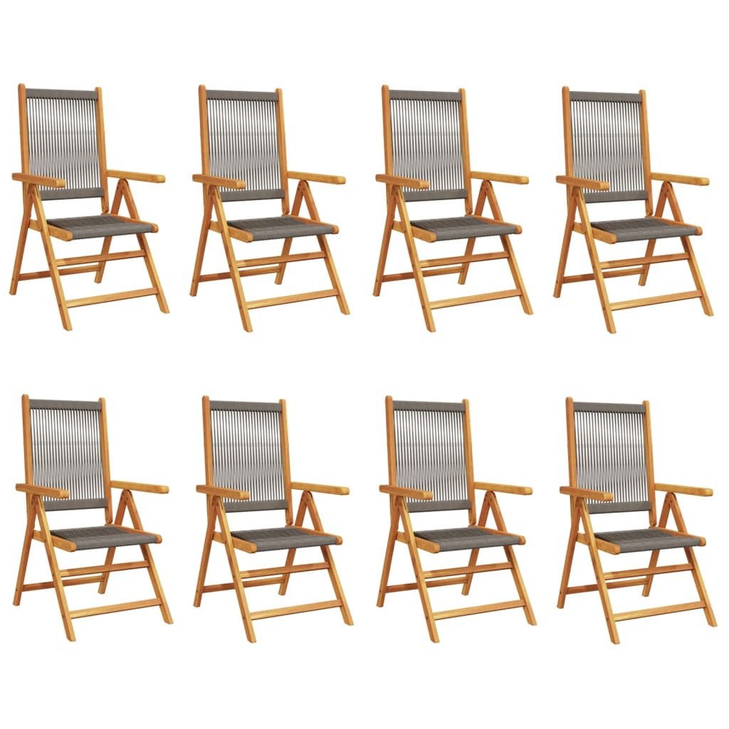 vidaXL Gartenstuhl Gartenstuhl Verstellbar 8 Stk. günstig online kaufen