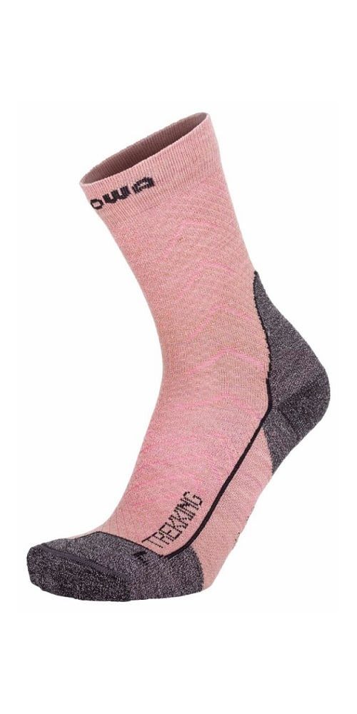 Lowa Wandersocken Crew Trekking (Merinowolle, Wabenstruktur) rosapink Damen - 1 Paar