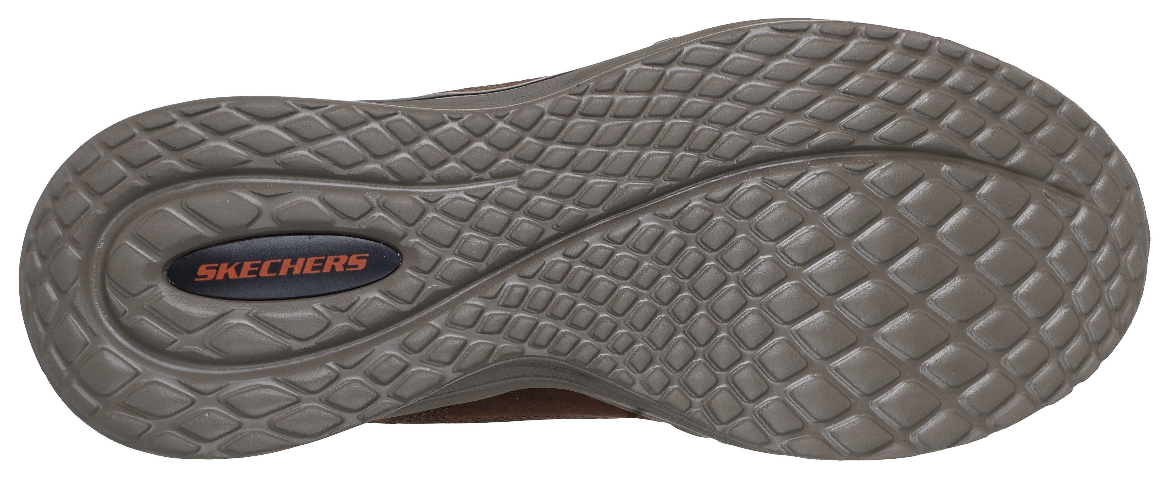 Skechers ARCH FIT ORVAN Slip-On Sneaker Schnürschuh, Trainingsschuh mit Glide Step