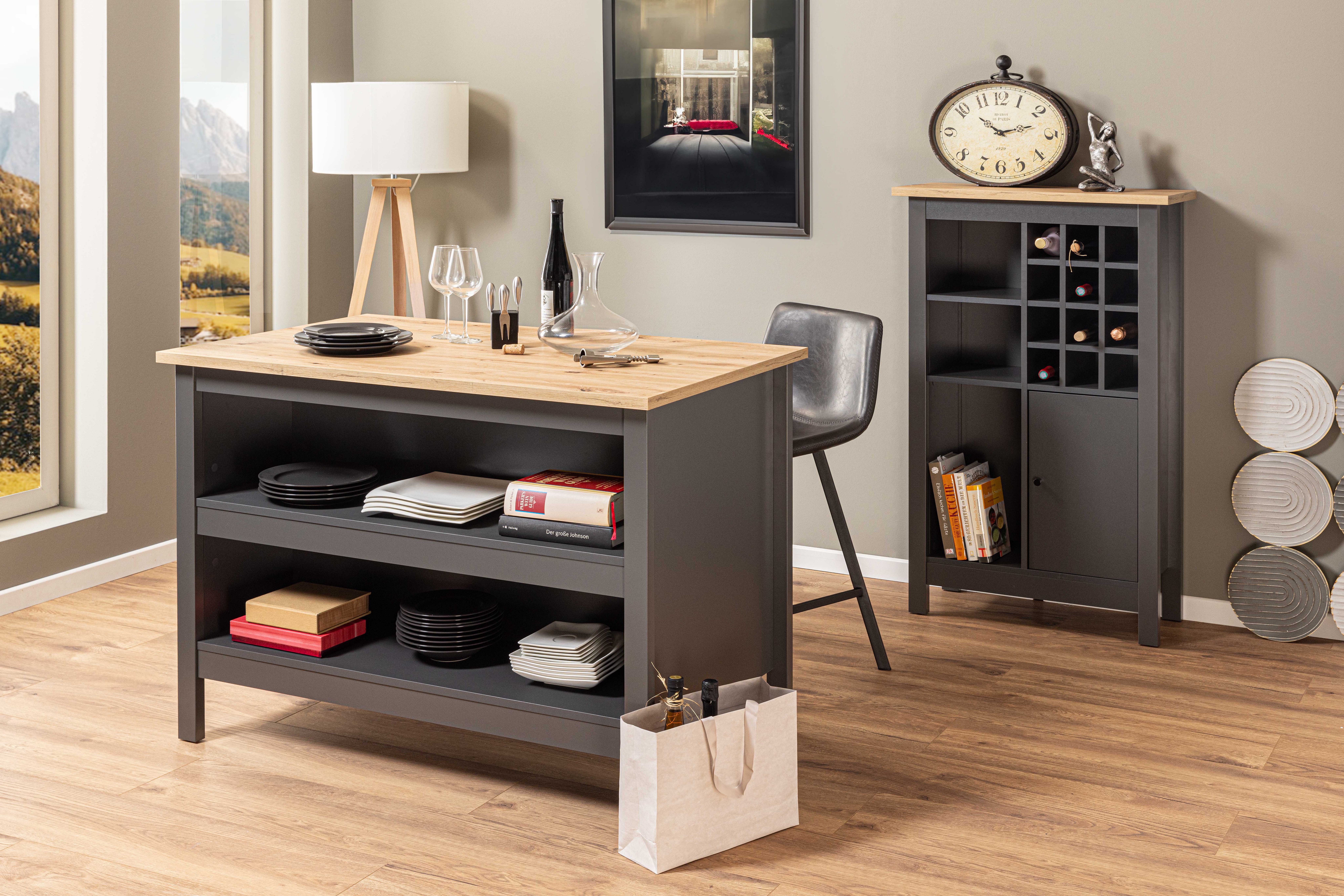 Inter Link Weinregal Weinschrank Nellina, Weinregal, günstig online kaufen