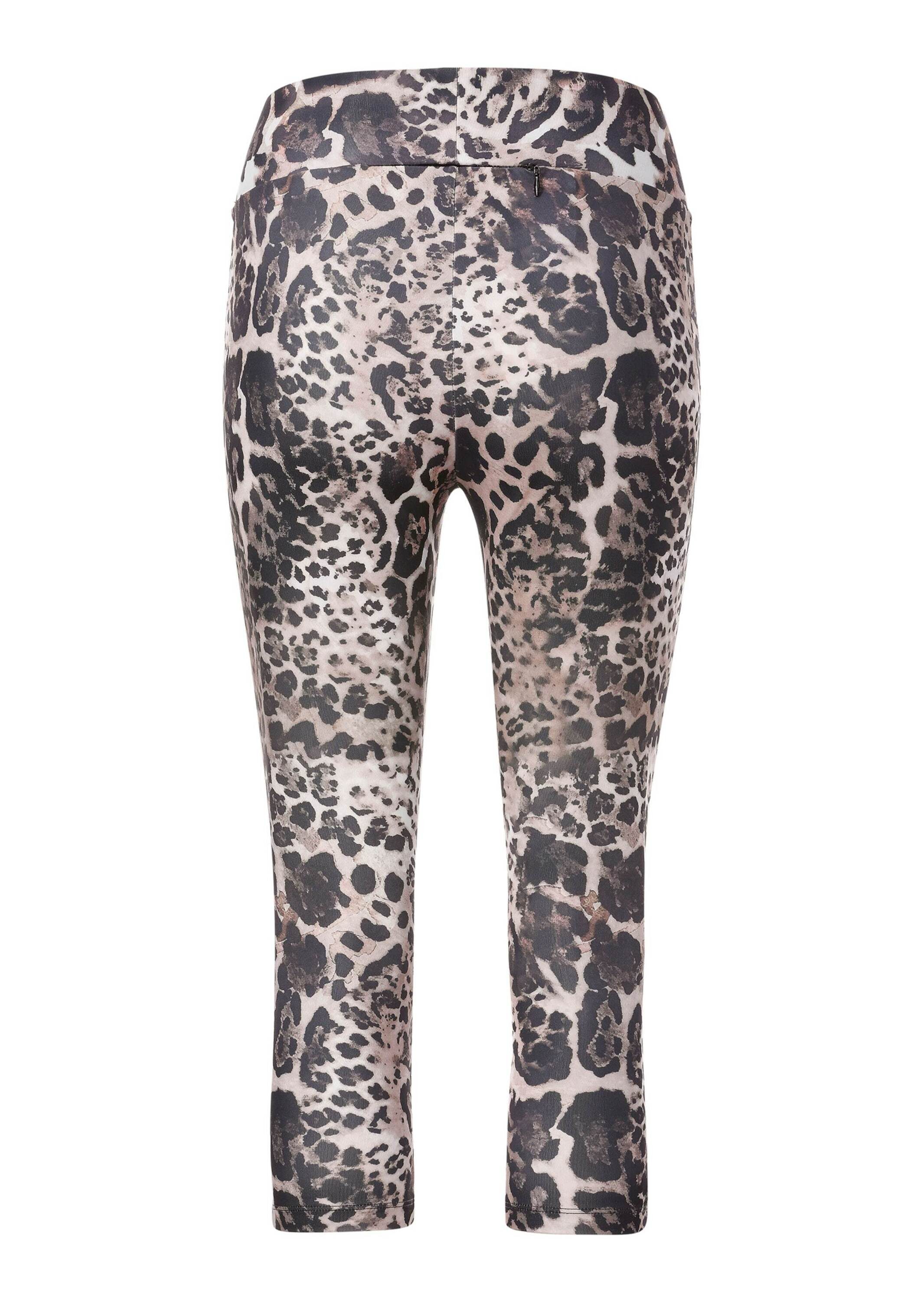 MADELEINE Leggings Verkürzte Tights mit Leo-Print