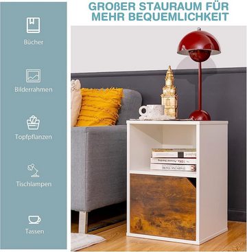 KOMFOTTEU Nachttisch Nachtschrank (Set), aus Holz