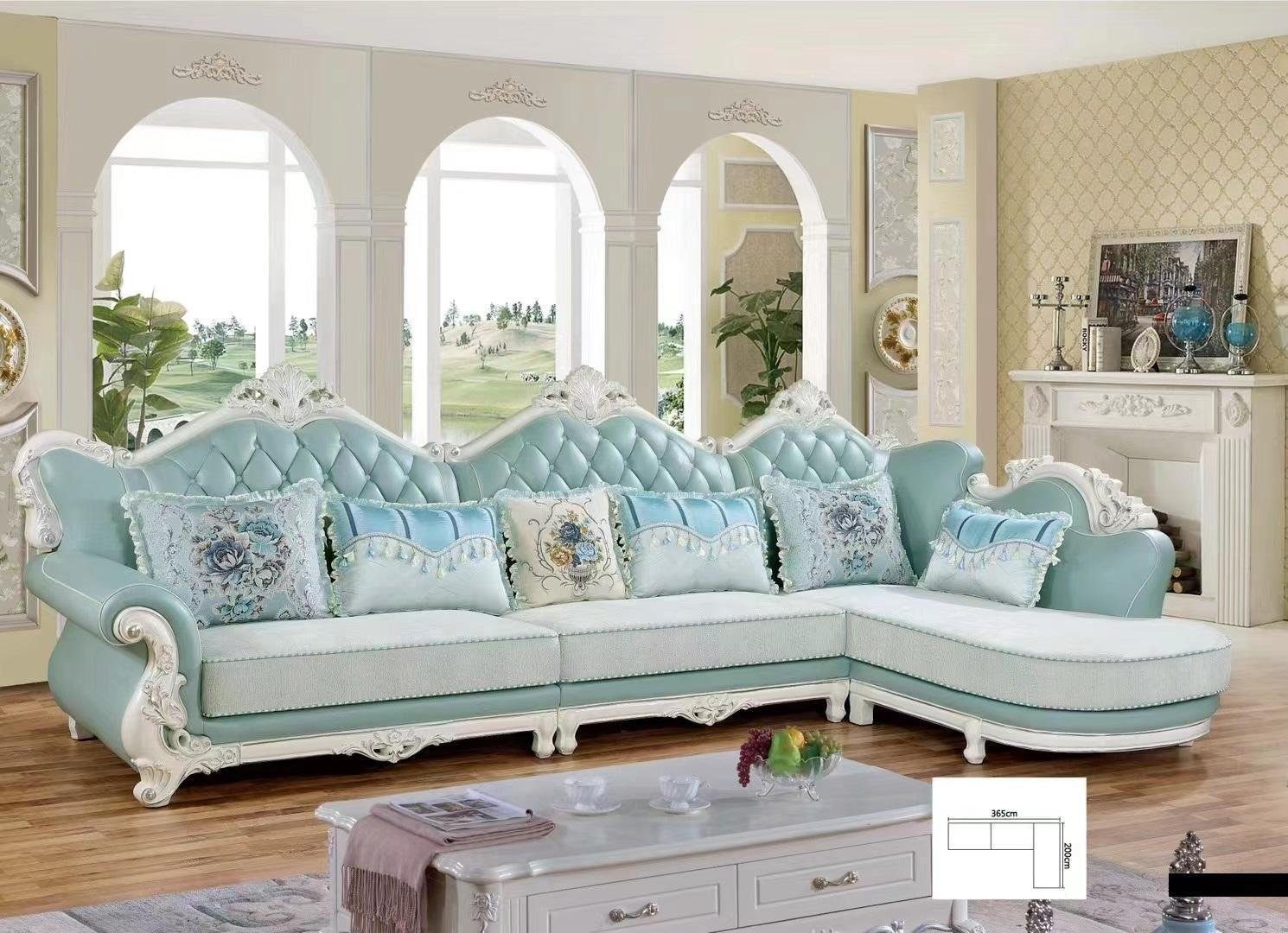 JVmoebel Ecksofa Ecksofa Barock Wohnlandschaft Wohnzimmer Couch