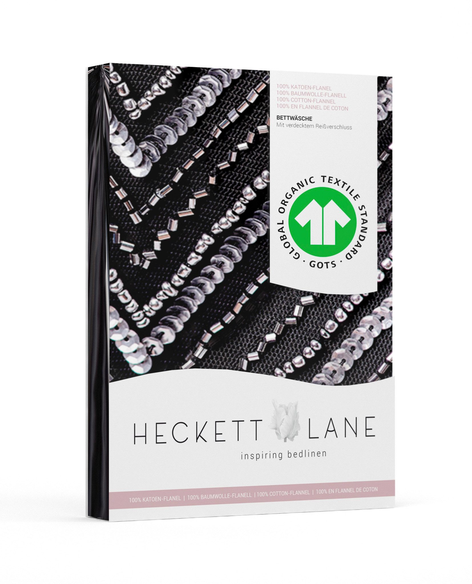 Heckett and Lane Bettwäsche Heckett&Lane GOTS Flanell Bettwäsche Loretta mit, Flanell, 2 teilig