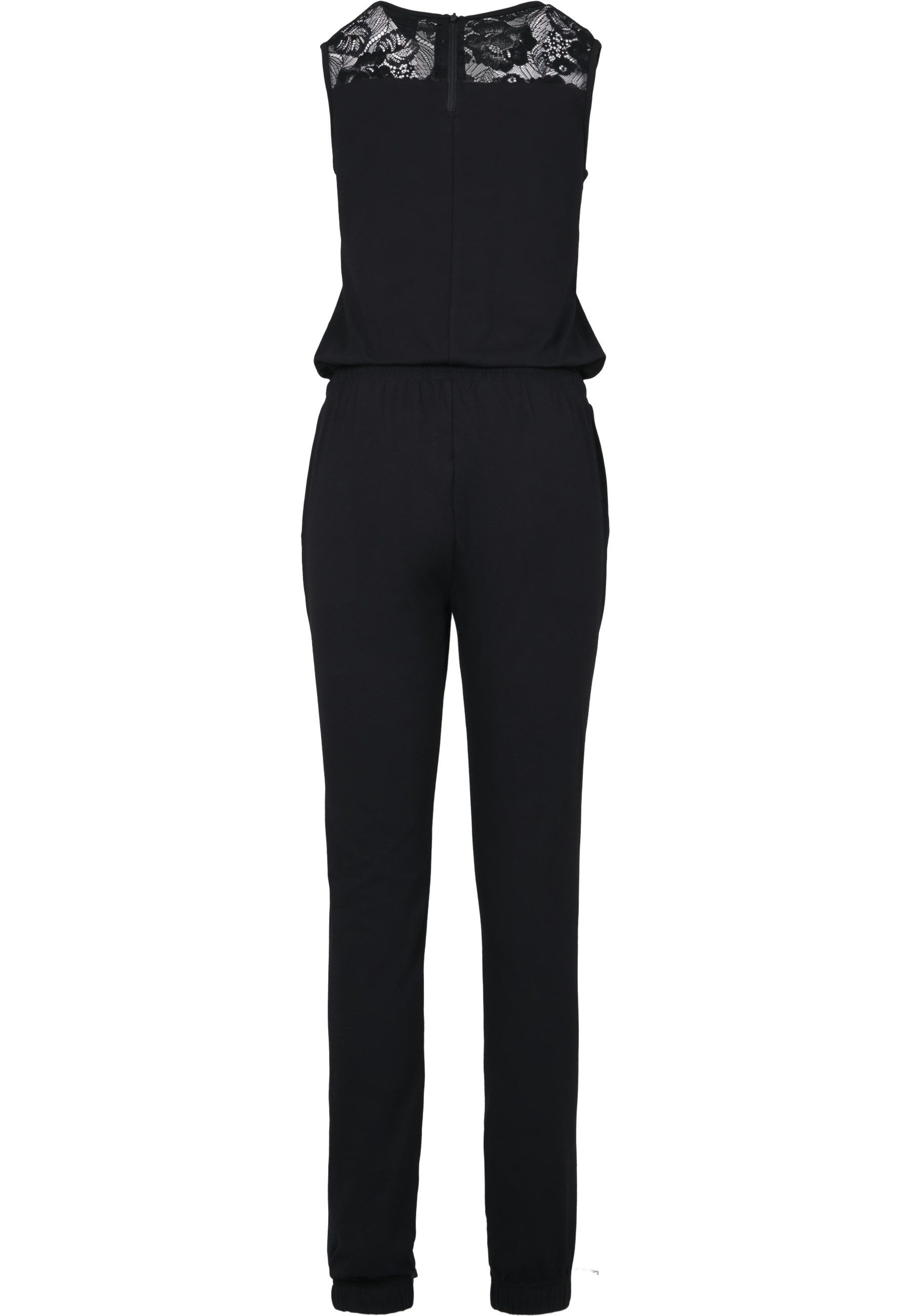 URBAN CLASSICS Jumpsuit Urban Classics Damen Ladies Lace Block Jumpsuit (1-tlg)