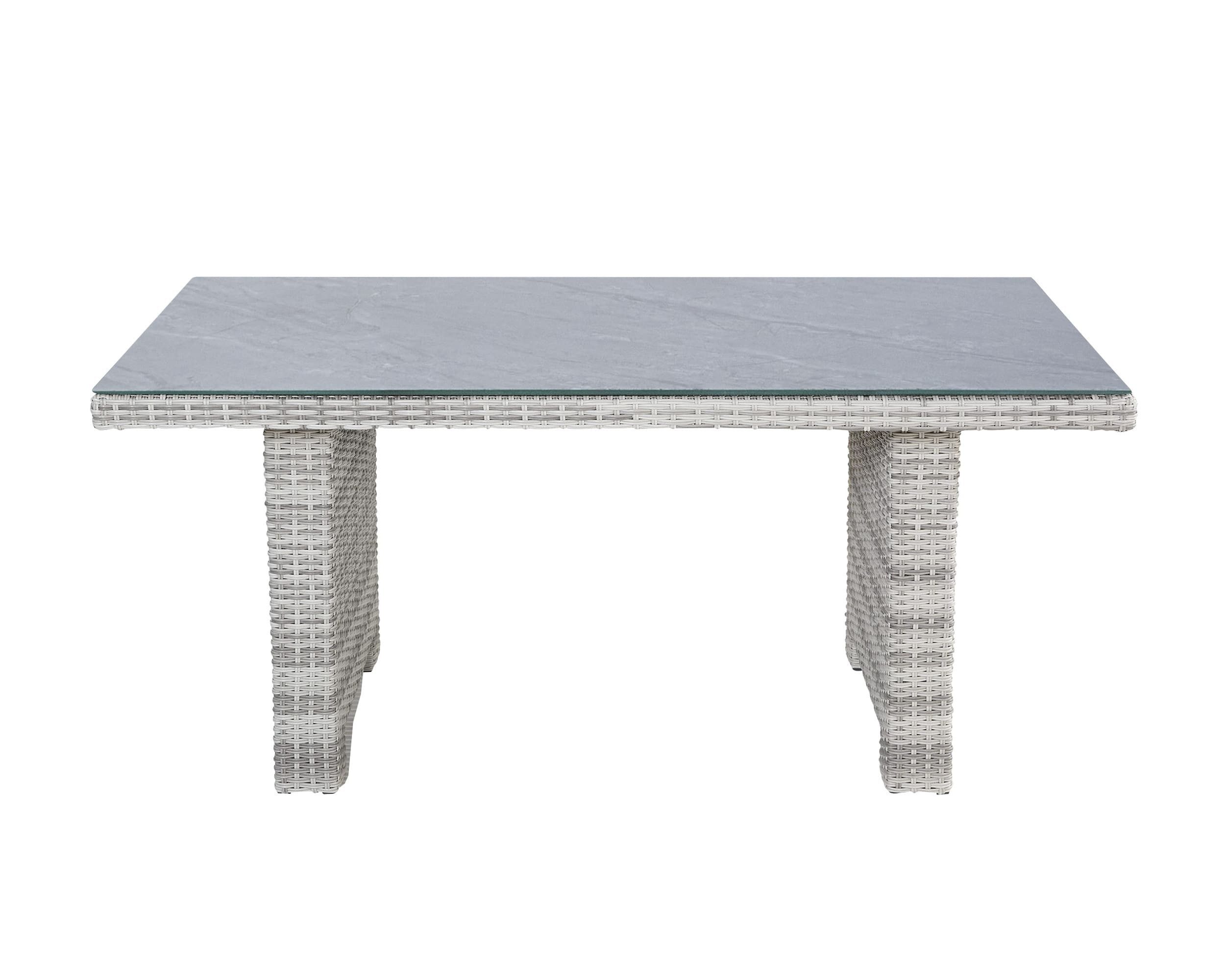 LC Garden Gartentisch »Parma« Living Loungetisch weiß-grau 130x75x65cm Couchtisch (1-St)