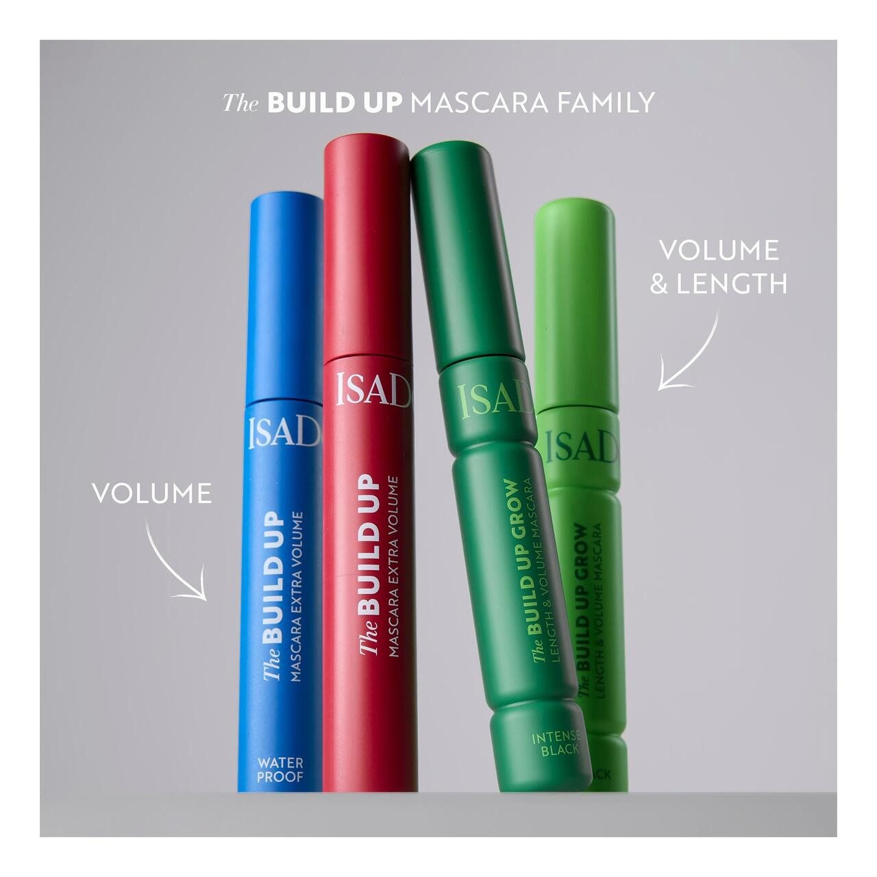 IsaDora Mascara The Build Up Mascara Extra Waterproof, für Alle Hauttypen