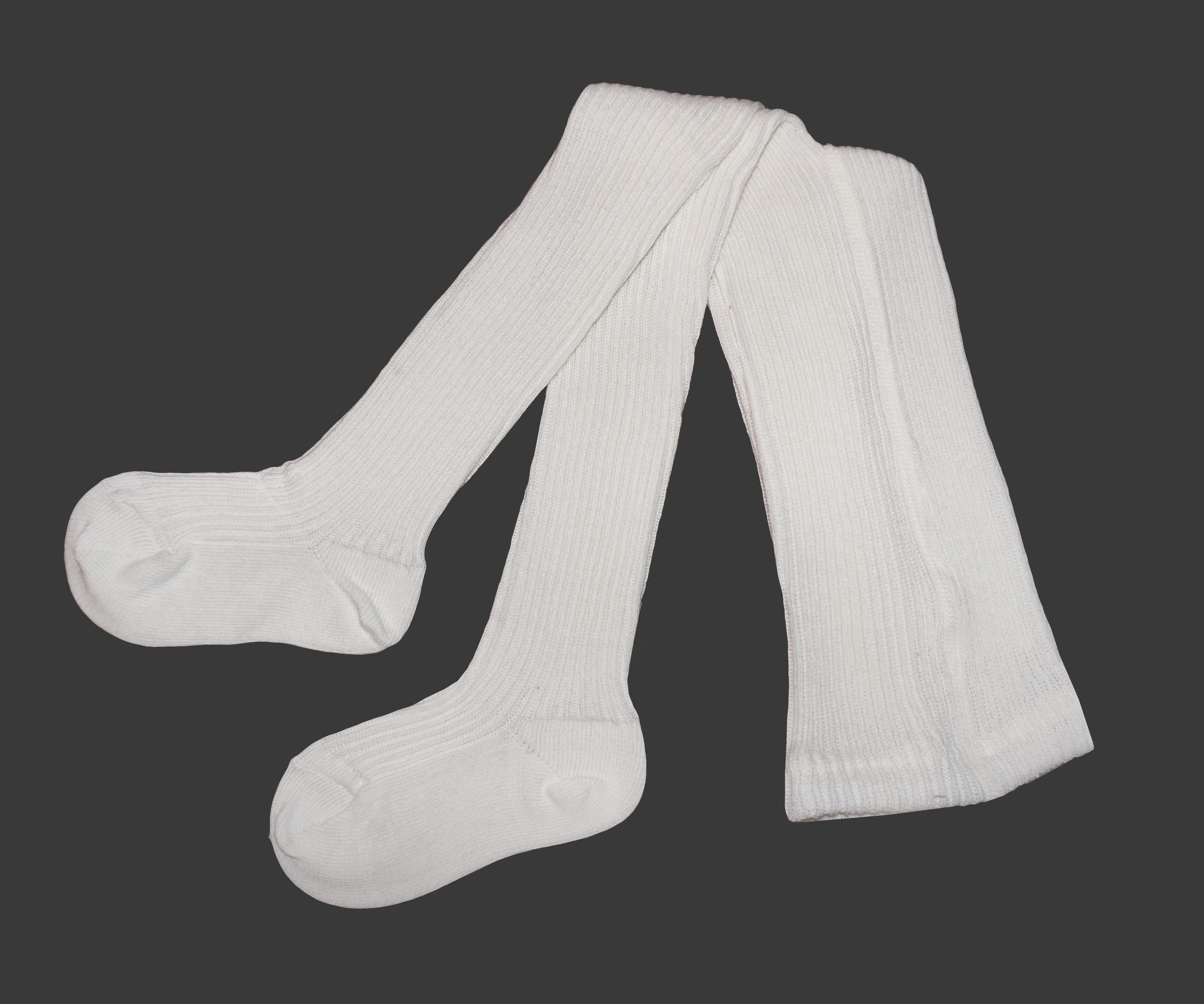 Strickstrumpfhose Kinderstrumpfhosen >>2:2 Rippe< 100% Baumwolle hautsympatisch rustikal