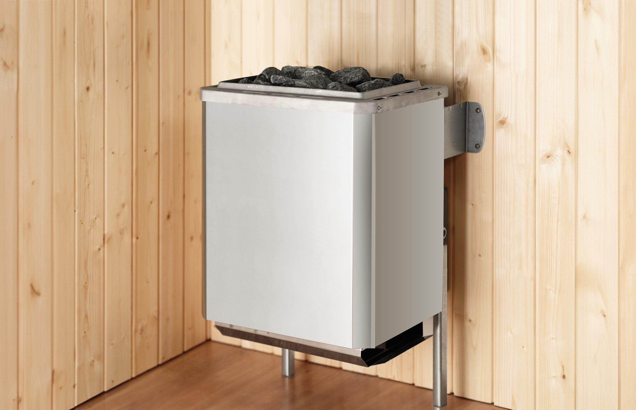 weka Saunahaus Saunahaus FARSUND 1, BxTxH: 415 x 250 x 253 cm, 38 mm, Blockbohlen, feststehendes Fenster