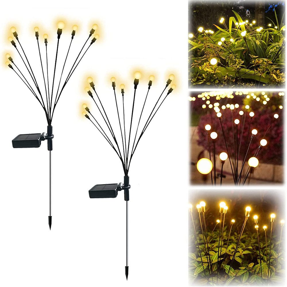 MUPOO LED-Lichterkette Solar-Gartenleuchten Kugeln 6/8/10 Glühbirnen,LED-Li günstig online kaufen