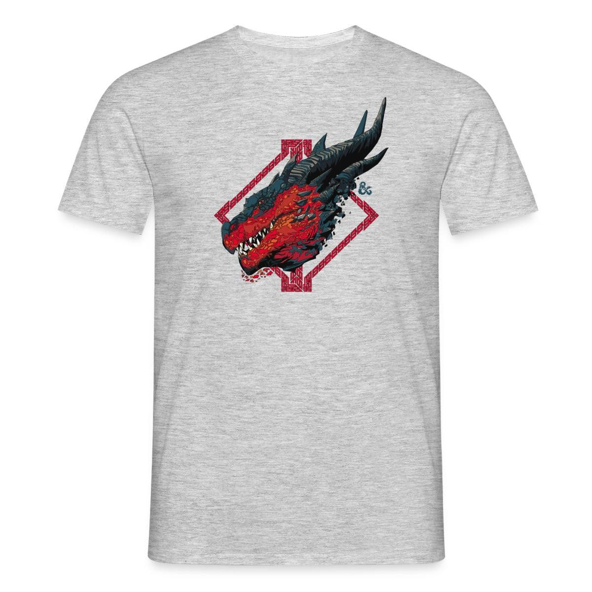 T-Shirt Dungeon & Dragons DND Drachenkopf Männer T-Shirt