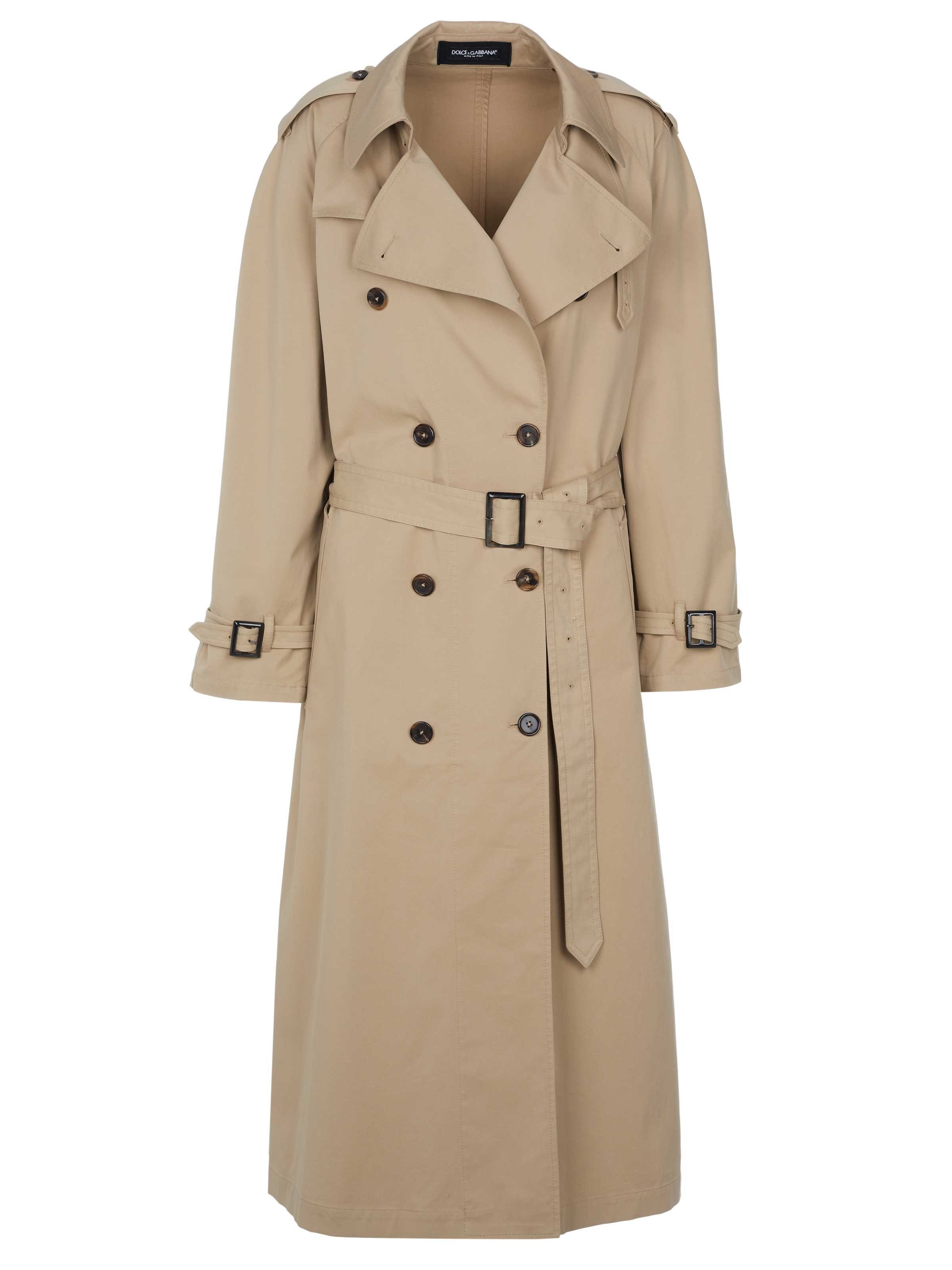 DOLCE & GABBANA Trenchcoat Dolce & Gabbana Mantel beige